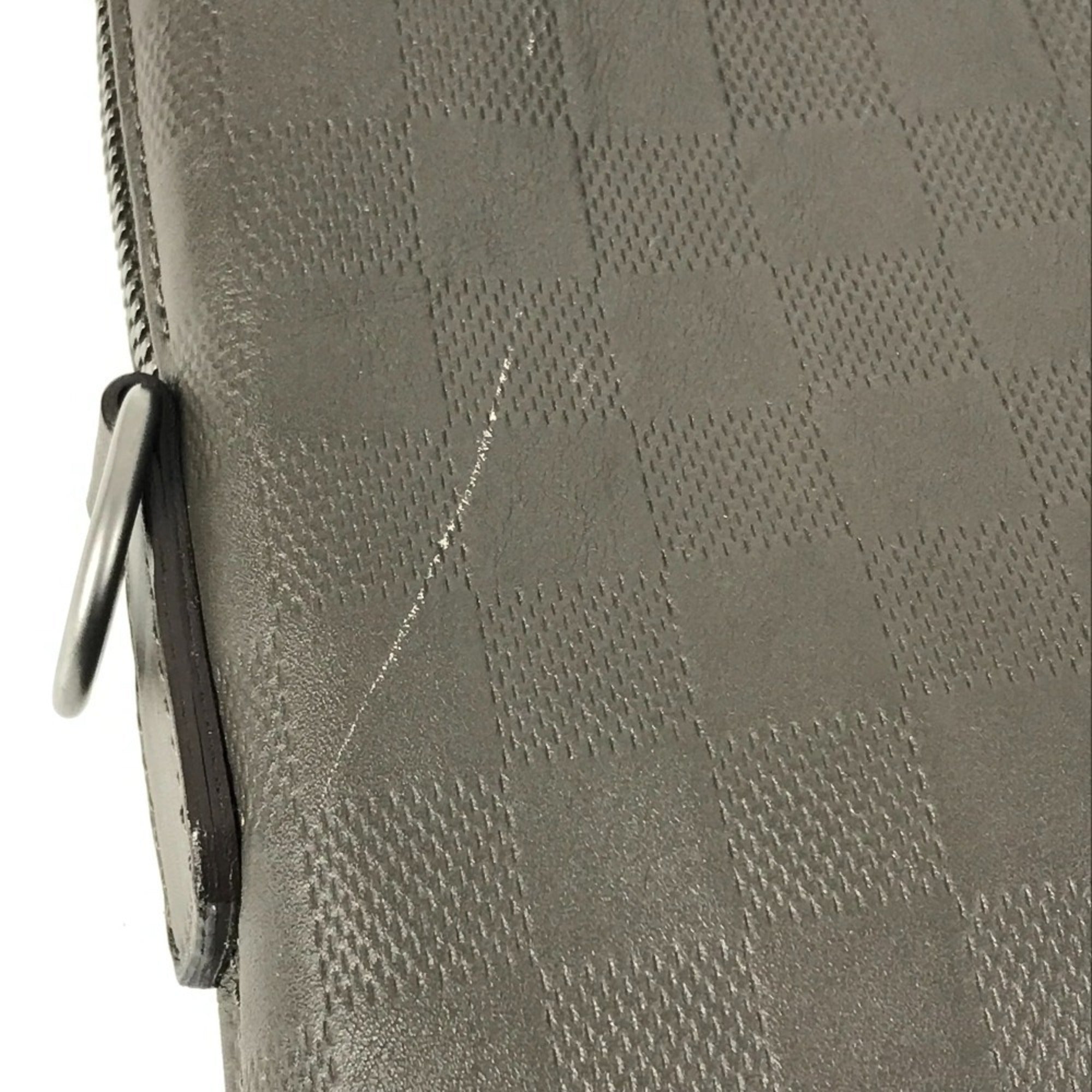 Louis Vuitton Grannis Grayish Damier Infini Briefcase Handbag Tote Bag (Pre-Owned)