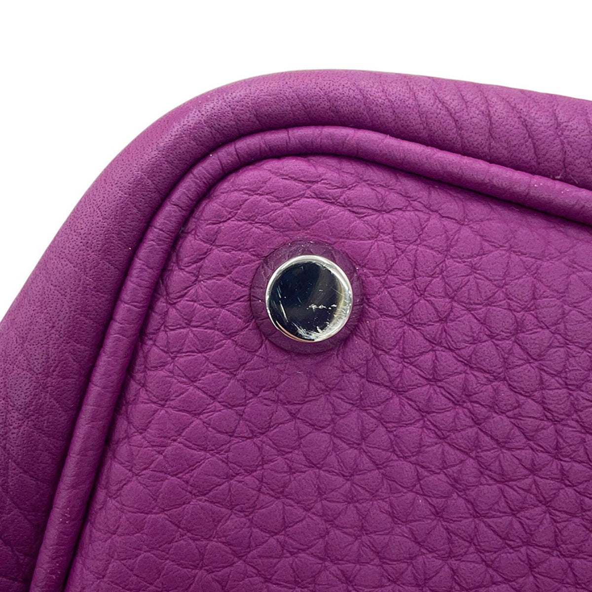 Hermes Picotin Anemone Taurillon Clemence Leather Handbag Tote Bag (Pre-Owned)