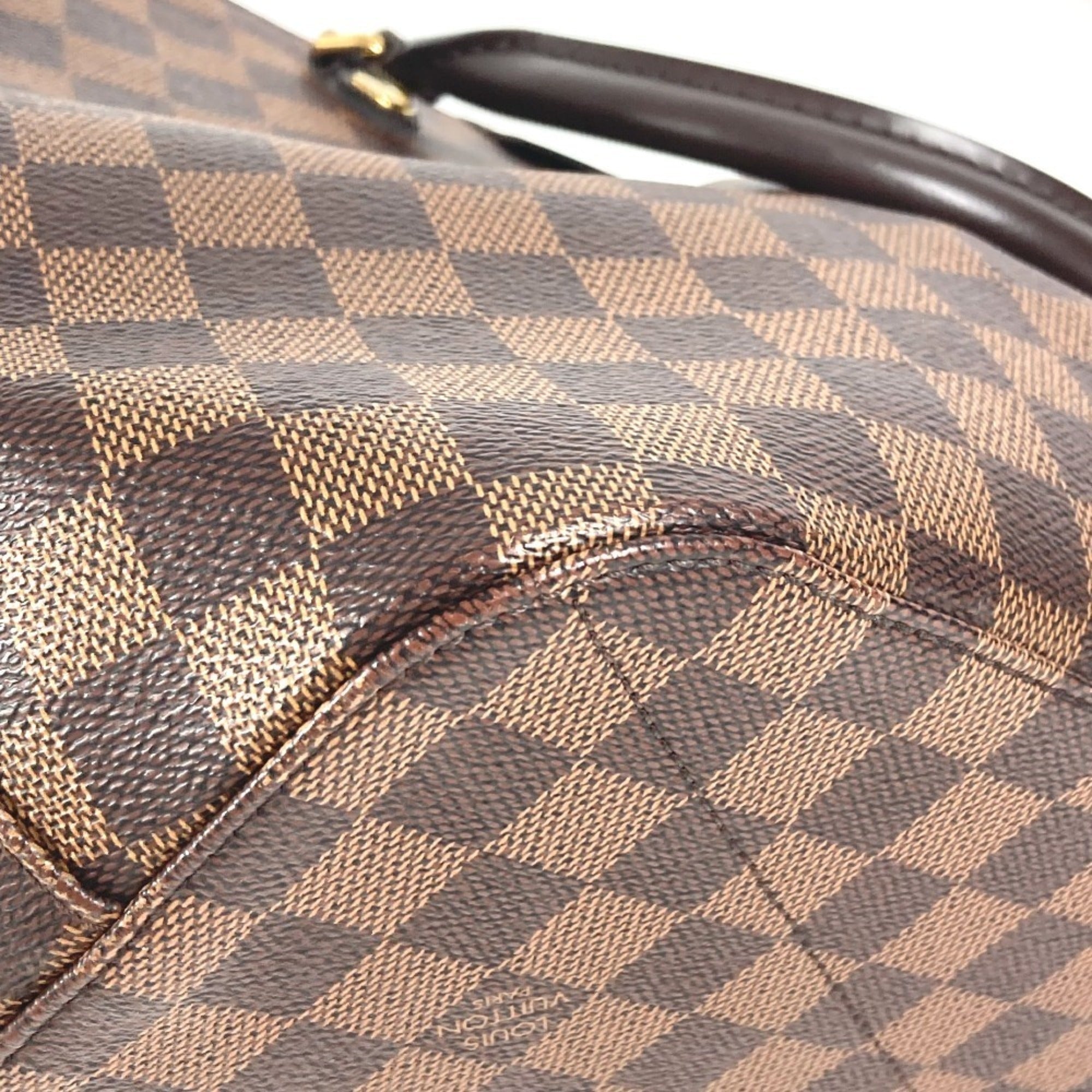 Louis Vuitton Brown Damier Canvas Handbag Tote Bag (Pre-Owned)