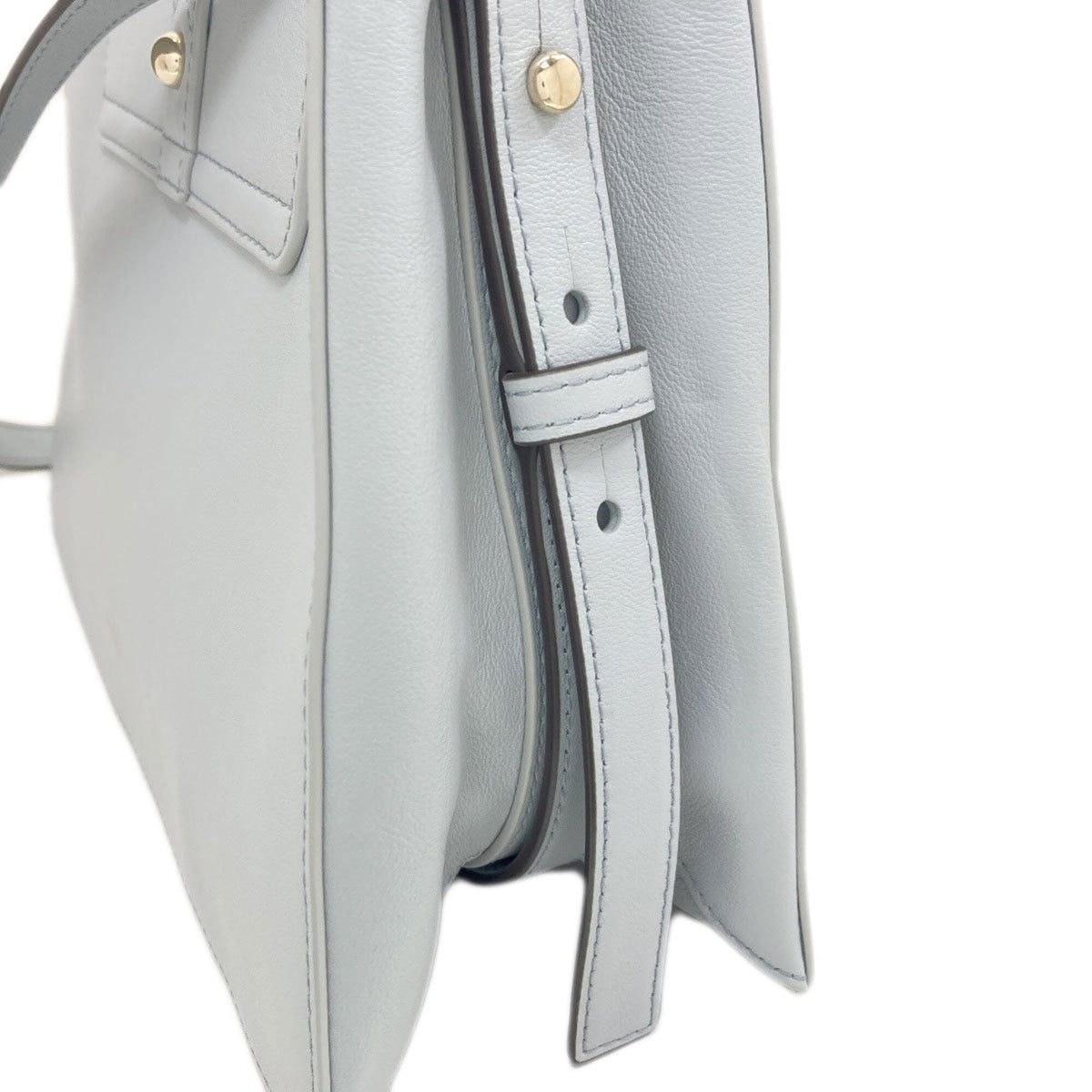 Furla Light Blue Leather Shoulder Bag (Pre-Owned)