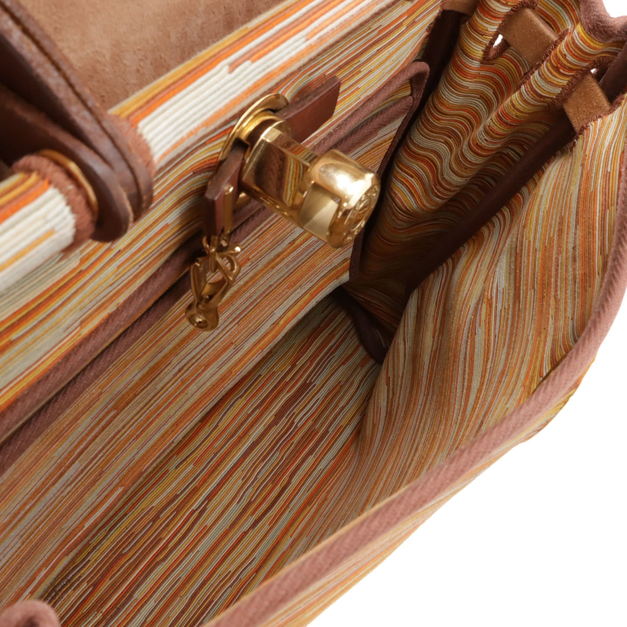 Hermes Brown Leather Handbag Shoulder Bag (Pre-Owned)