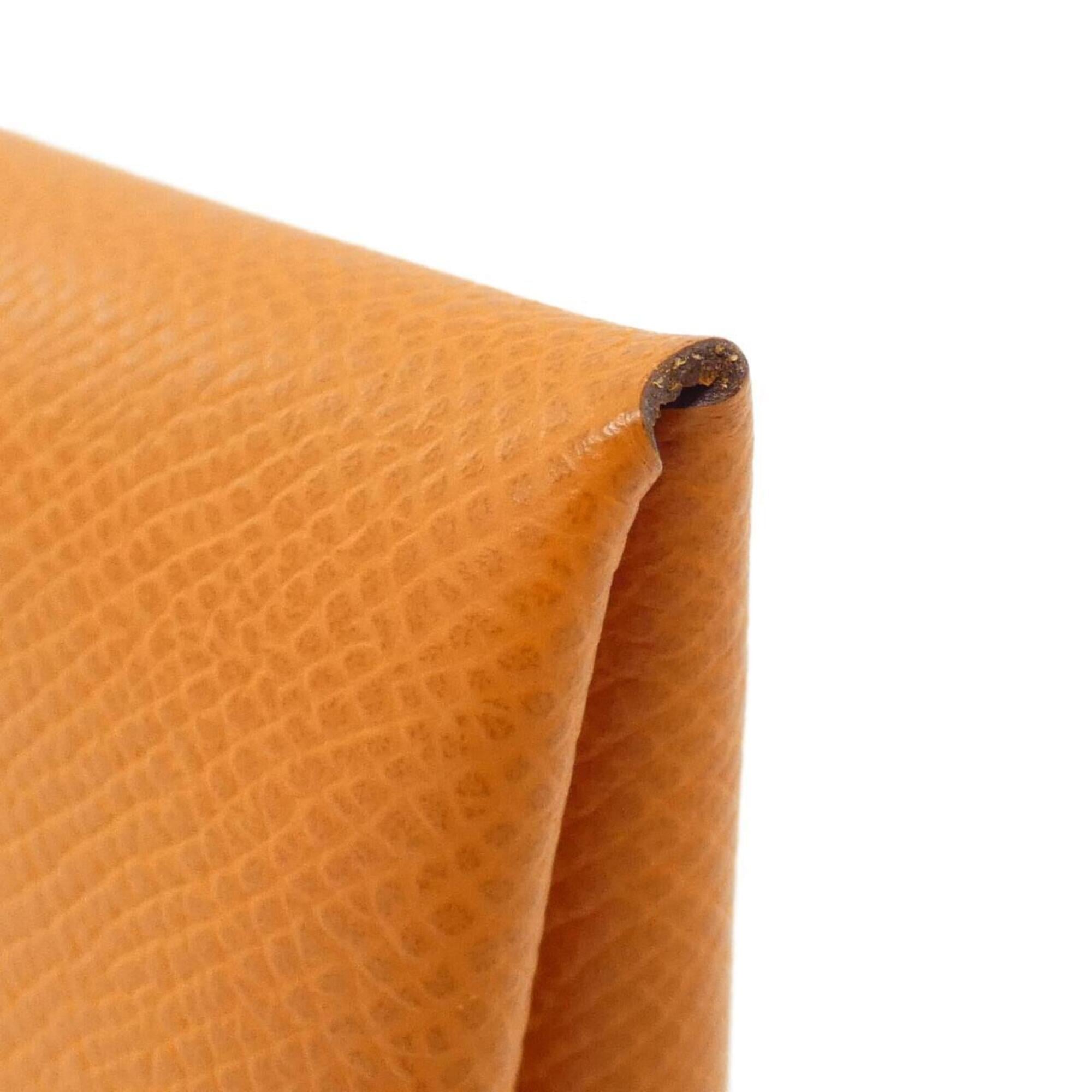 Hermes Orange Epsom Leather Coin Purse/Coin Case (Pre-Owned)