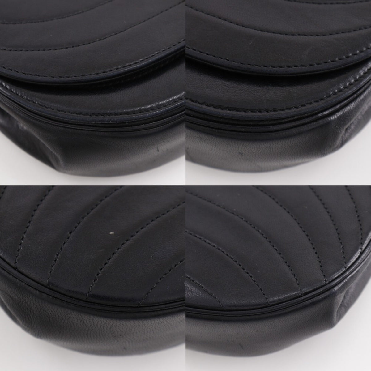 Chanel Black Leather Shoulder Bag (Pre-Owned)
