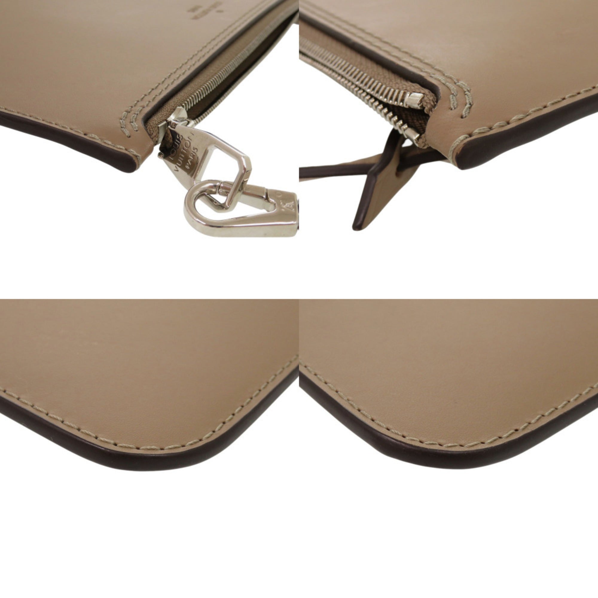 Louis Vuitton Brown Galle Leather Pouch (Pre-Owned)