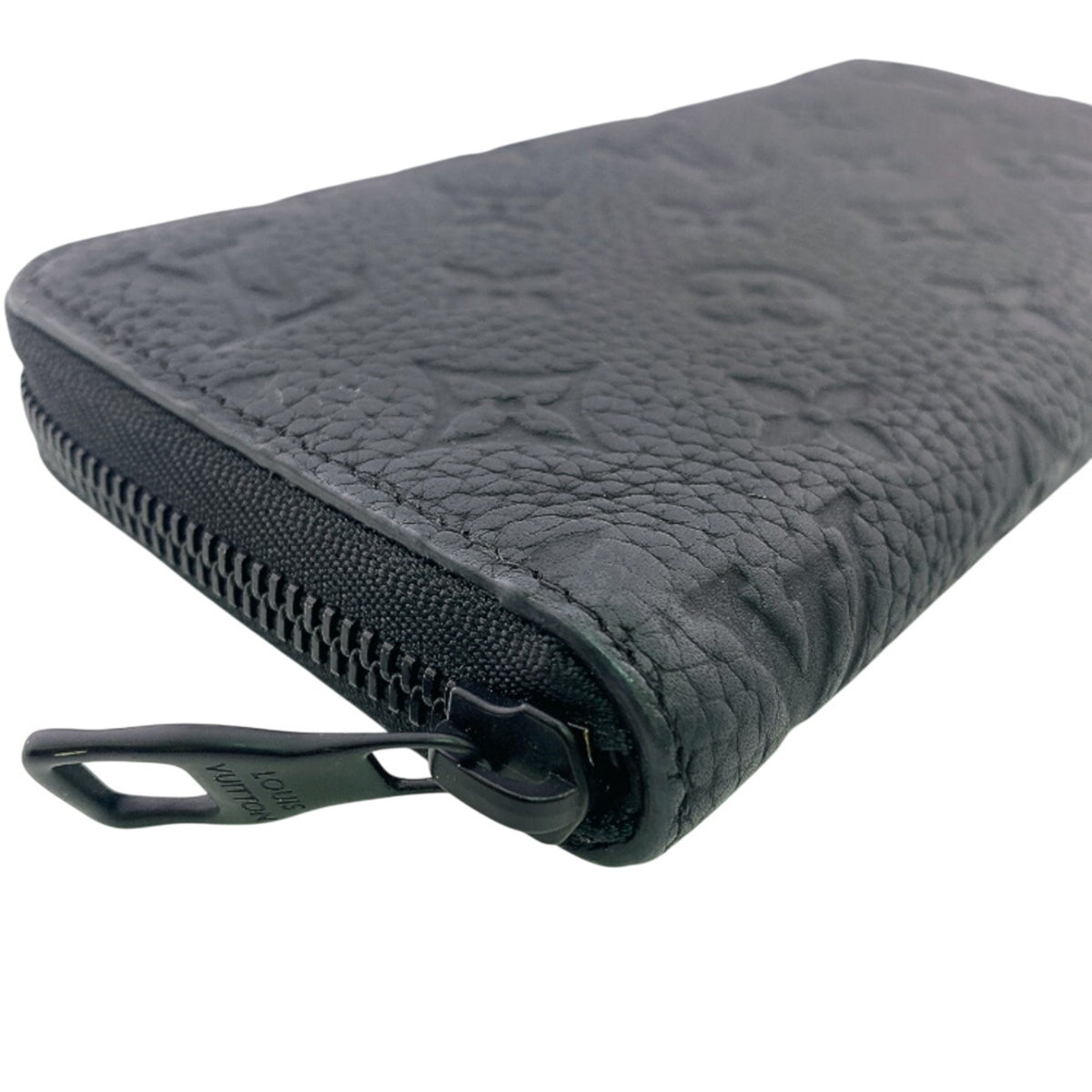 Louis Vuitton Taurillon Black Leather Long Wallet (Bi-Fold) (Pre-Owned)
