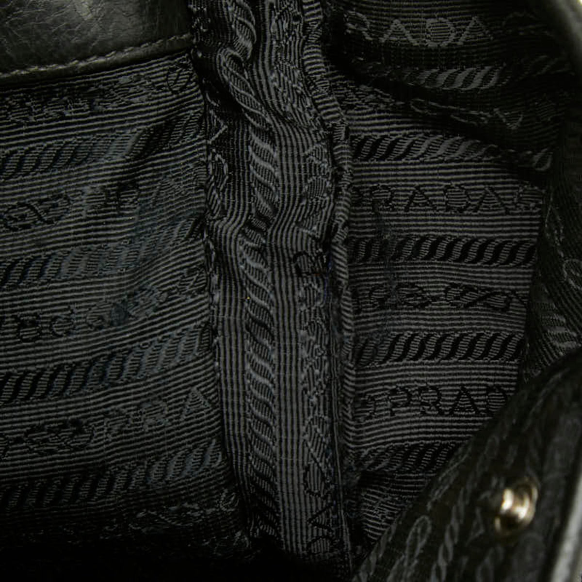 Prada Black Leather Shoulder Bag (Pre-Owned)