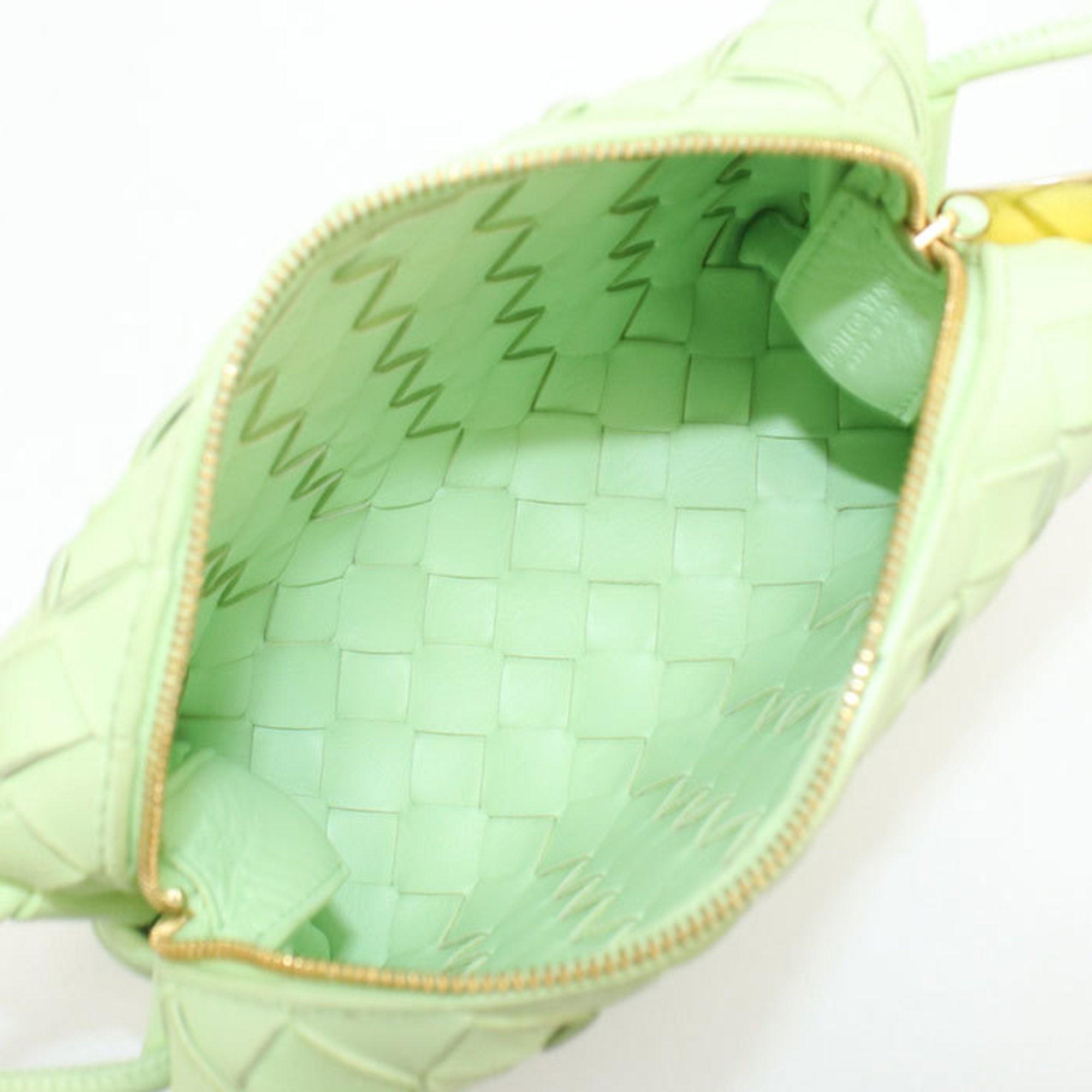 Bottega Veneta Intrecciato Green Intrecciato Shoulder Bag (Pre-Owned)