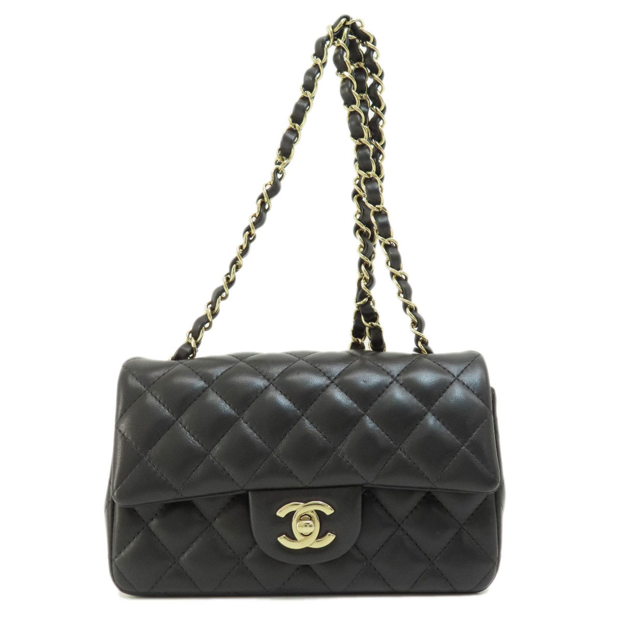 Chanel Black Leather Shoulder Bag (Pre-Owned)