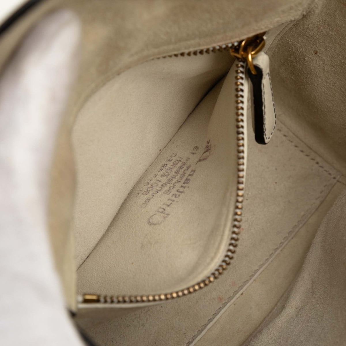Christian Dior Off-White Leather Handbag Shoulder Bag (Pre-Owned)