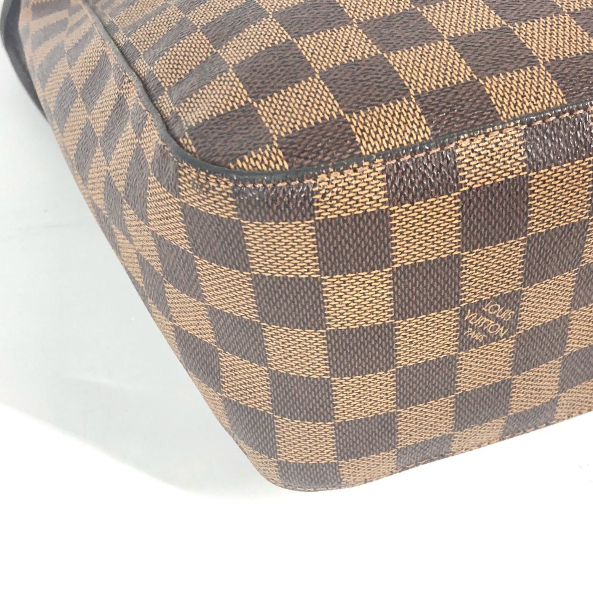 Louis Vuitton Damier Brown Damier Canvas Ebene Damier Canvas Shoulder Bag (Pre-Owned)