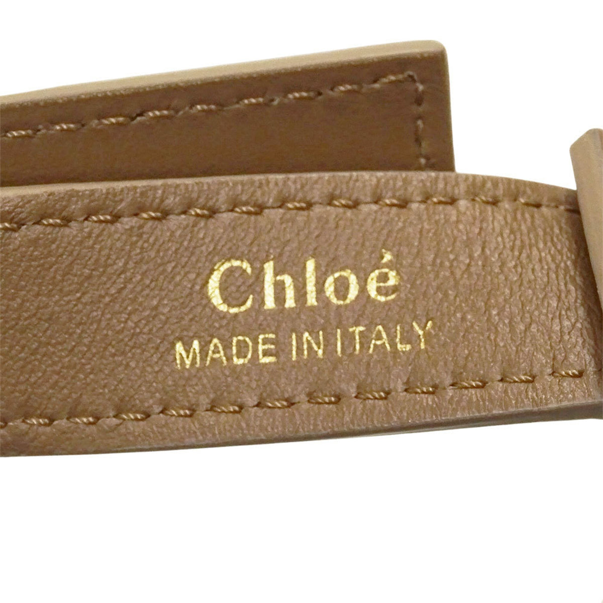 Chloé Brown Ivory Leather Handbag Shoulder Bag (Pre-Owned)