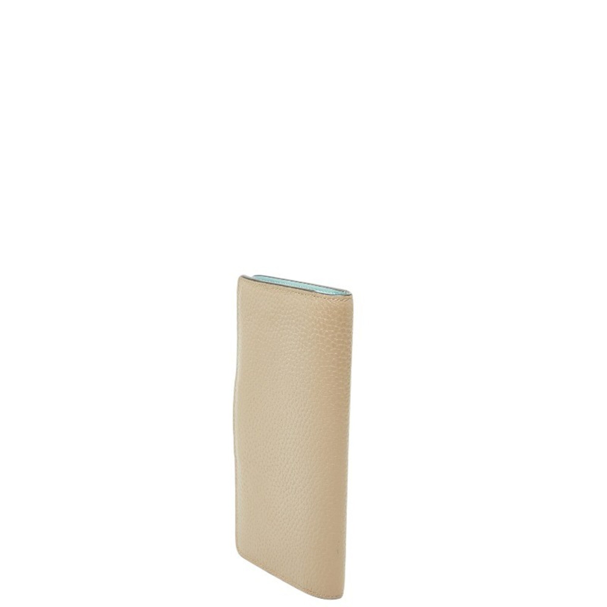 Louis Vuitton Beige Leather Long Wallet (Bi-Fold) (Pre-Owned)