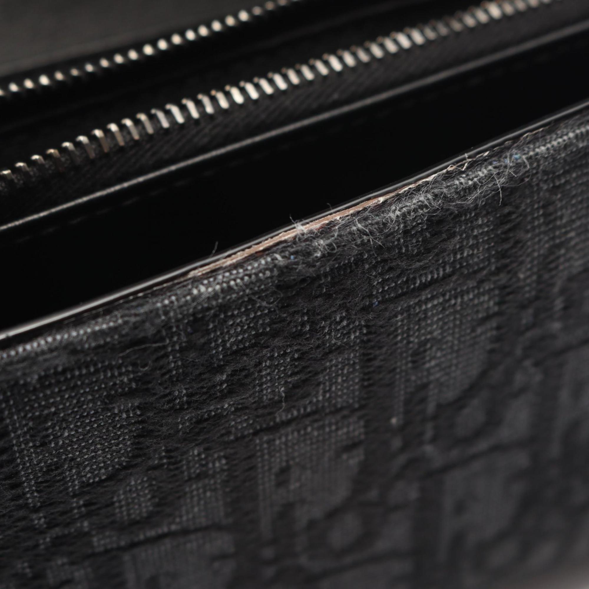 Christian Dior Black Canvas Long Wallet (Bi-Fold) (Pre-Owned)