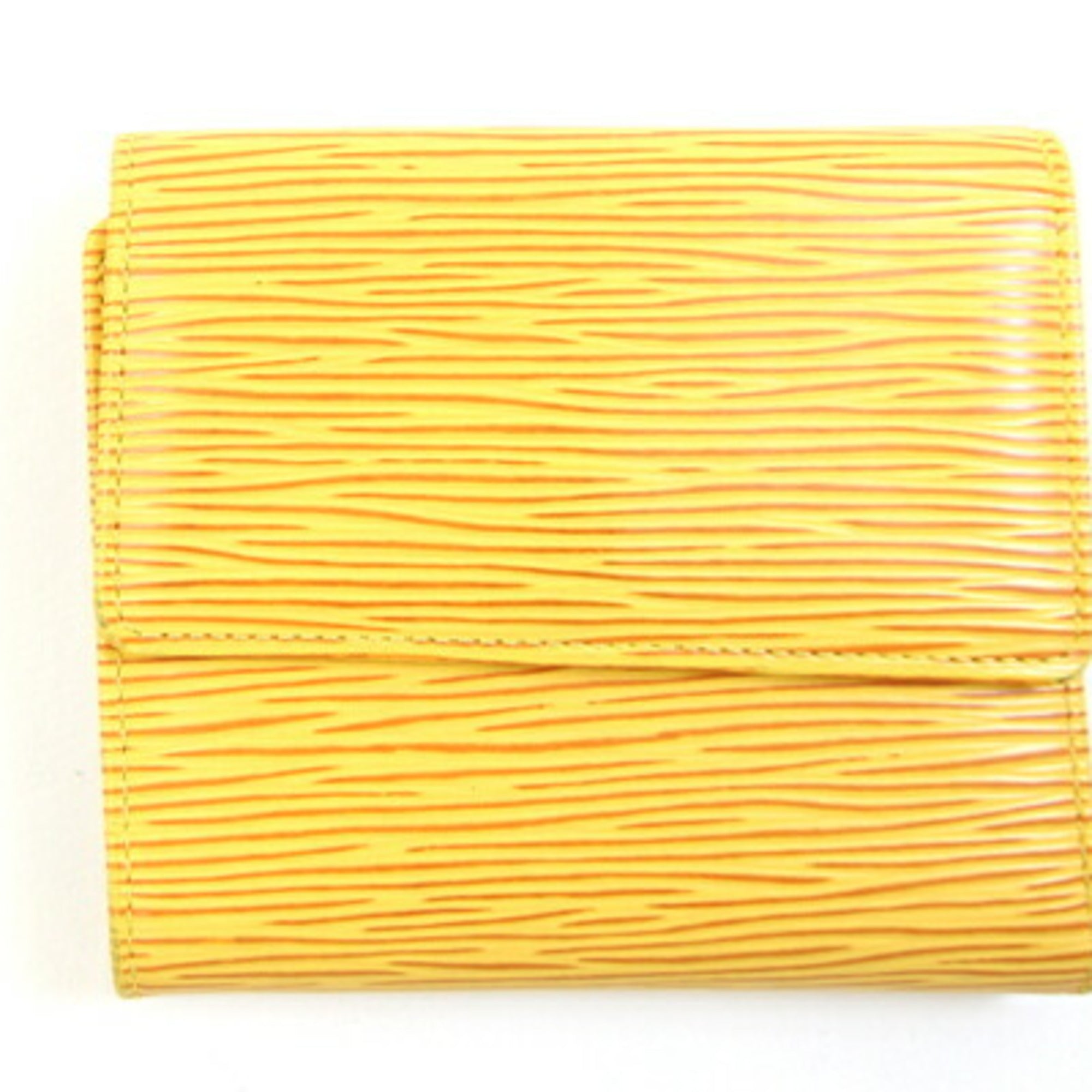Louis Vuitton Epi Yellow Epi Leather Wallet (Tri-Fold) (Pre-Owned)