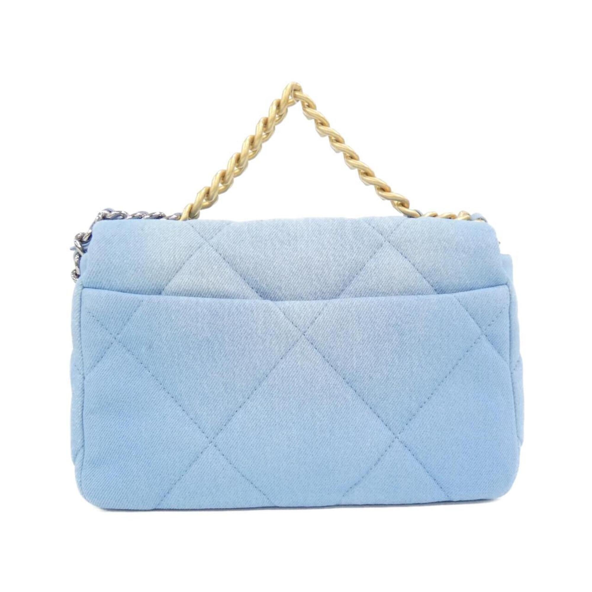 Chanel Light Blue Denim Shoulder Bag (Pre-Owned)