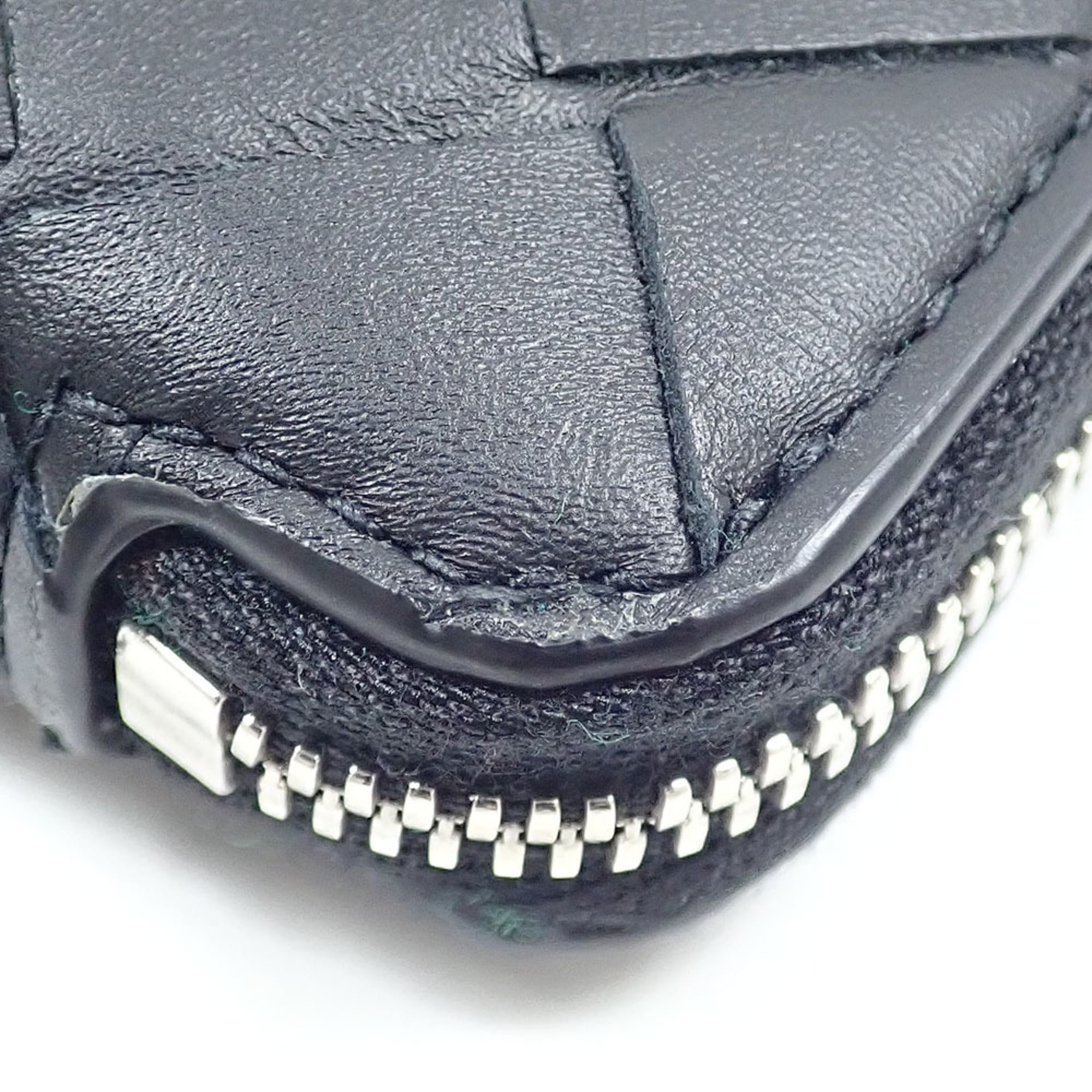 Bottega Veneta Black Intrecciato Wallet (Bi-Fold) (Pre-Owned)