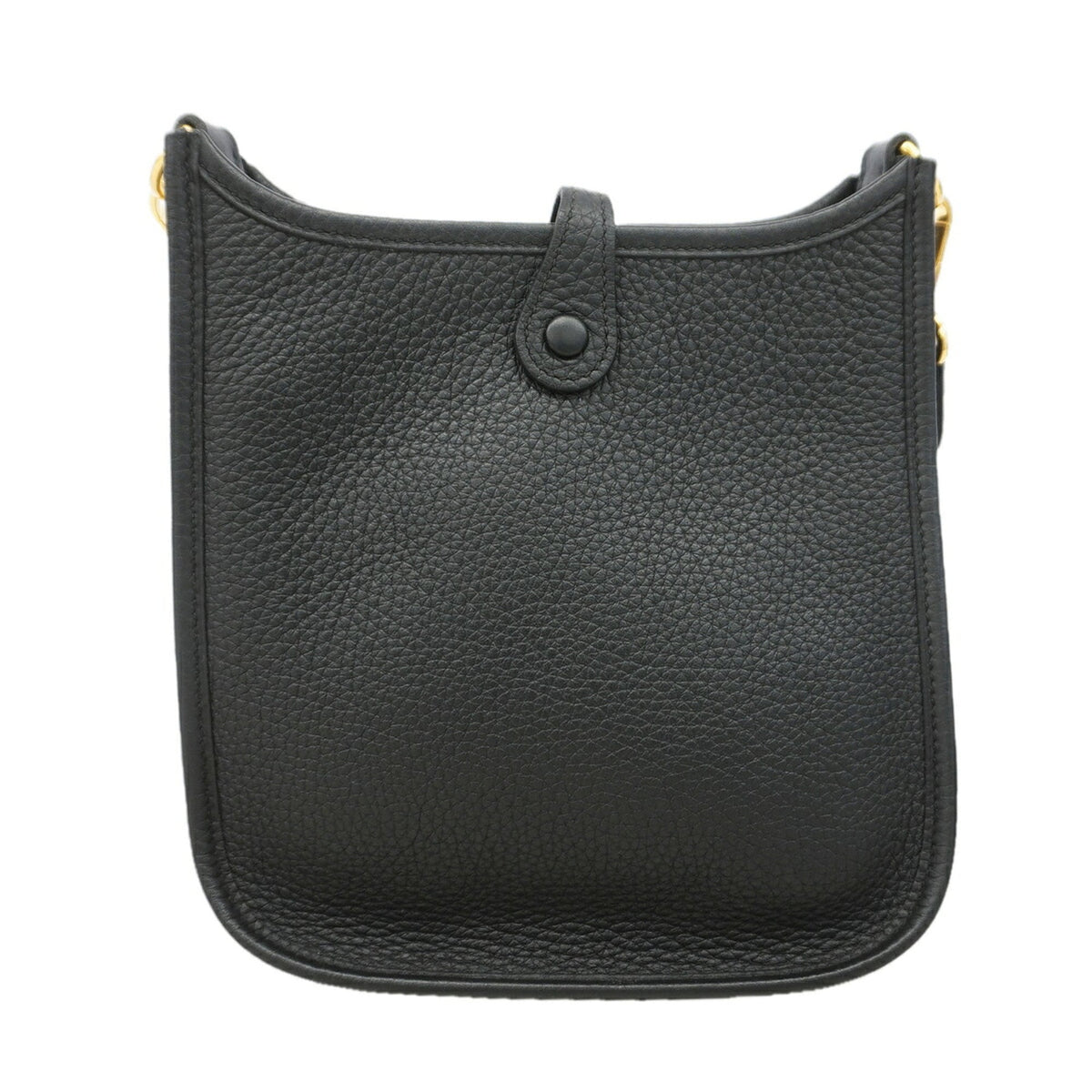 Hermes Black Taurillon Clemence Leather Shoulder Bag (Pre-Owned)
