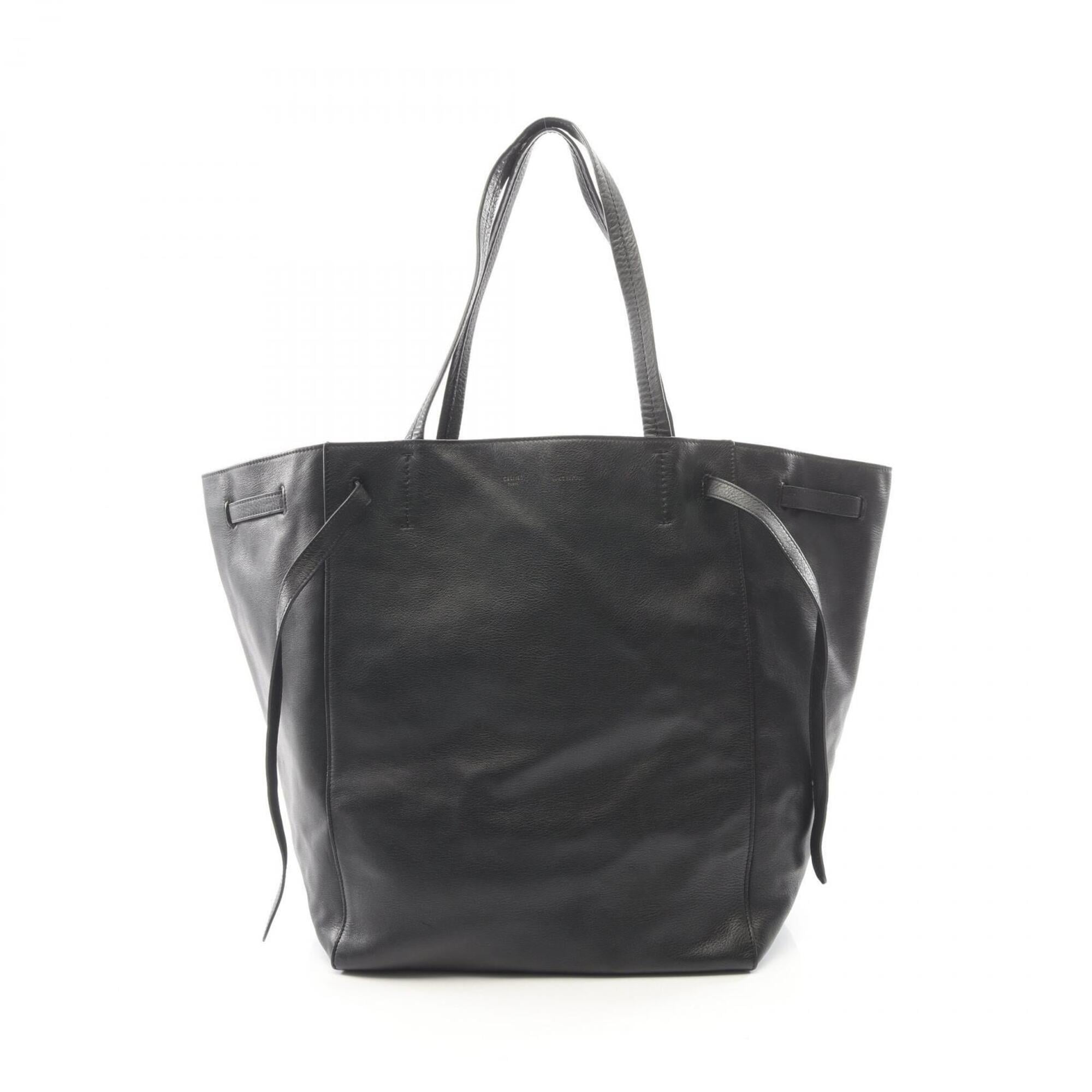 Celine Black Leather Handbag Tote Bag (Pre-Owned)