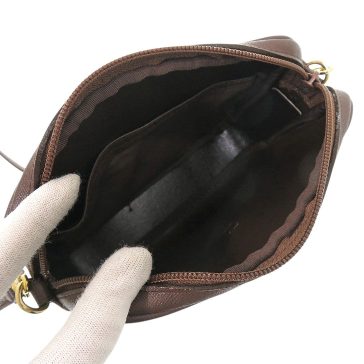 Burberry Khaki Brown Nylon Shoulder Bag (Pre-Owned)