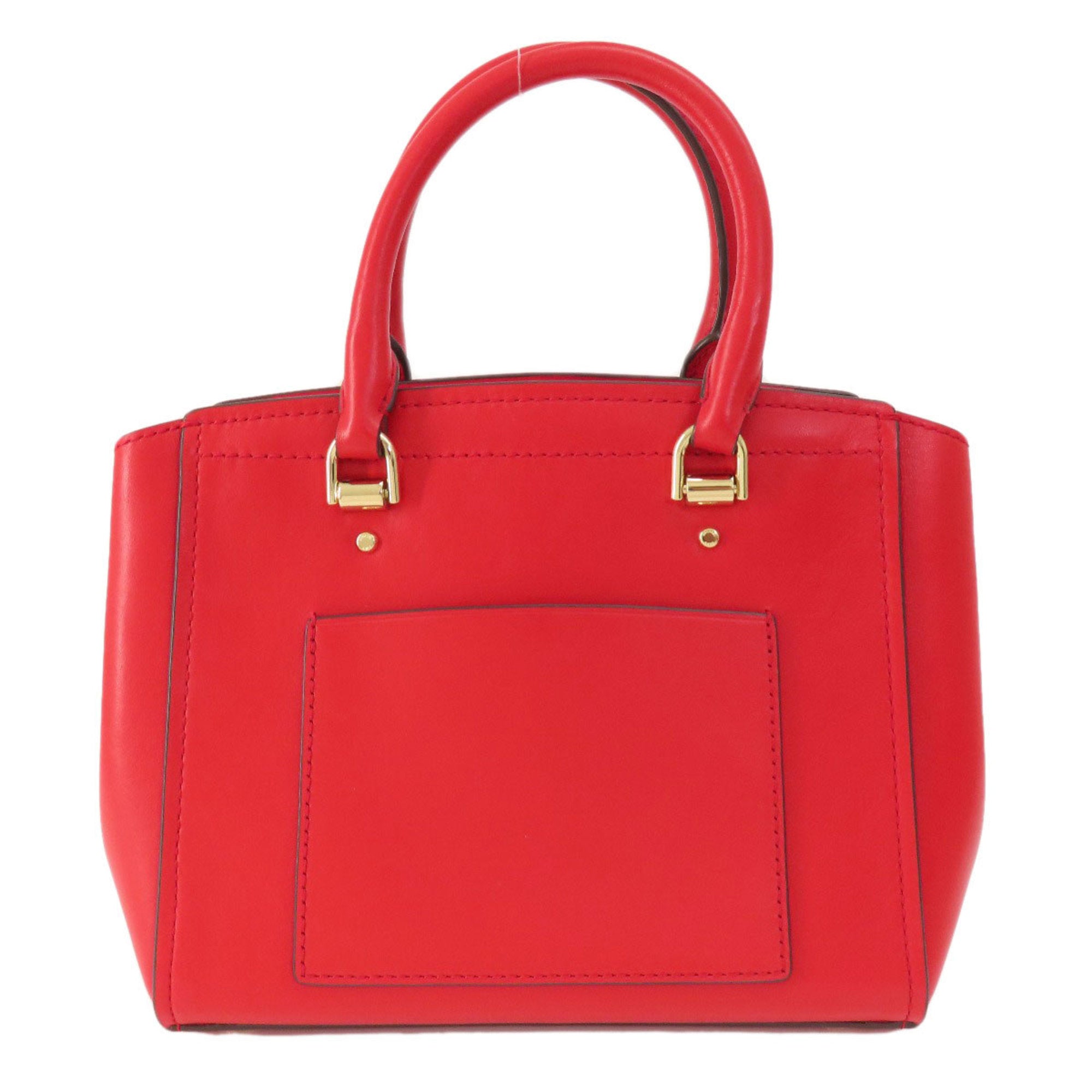 Michael Kors Red Color Leather Handbag (Pre-Owned)
