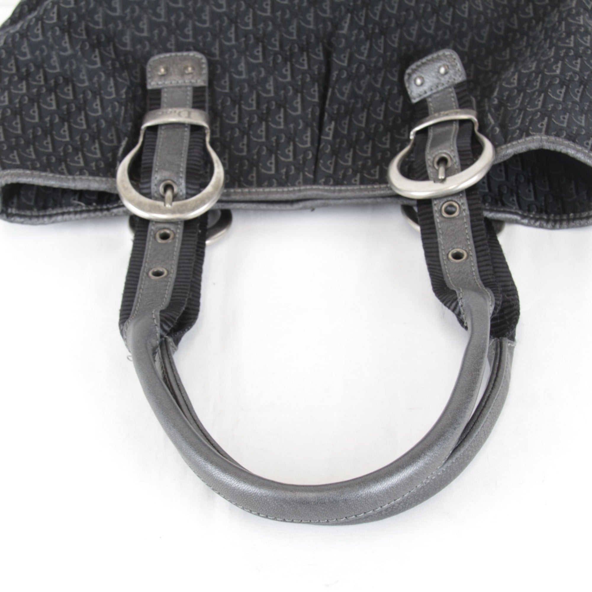 Christian Dior Trotter Black Canvas Tote Bag (Pre-Owned)