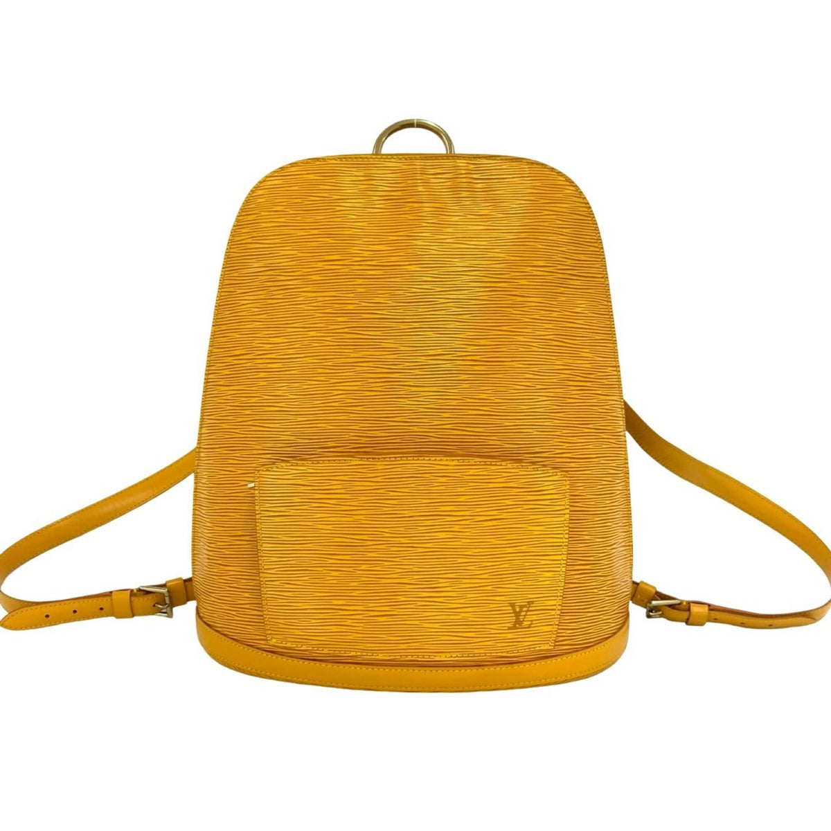 Louis Vuitton Yellow Leather Backpack (Pre-Owned)