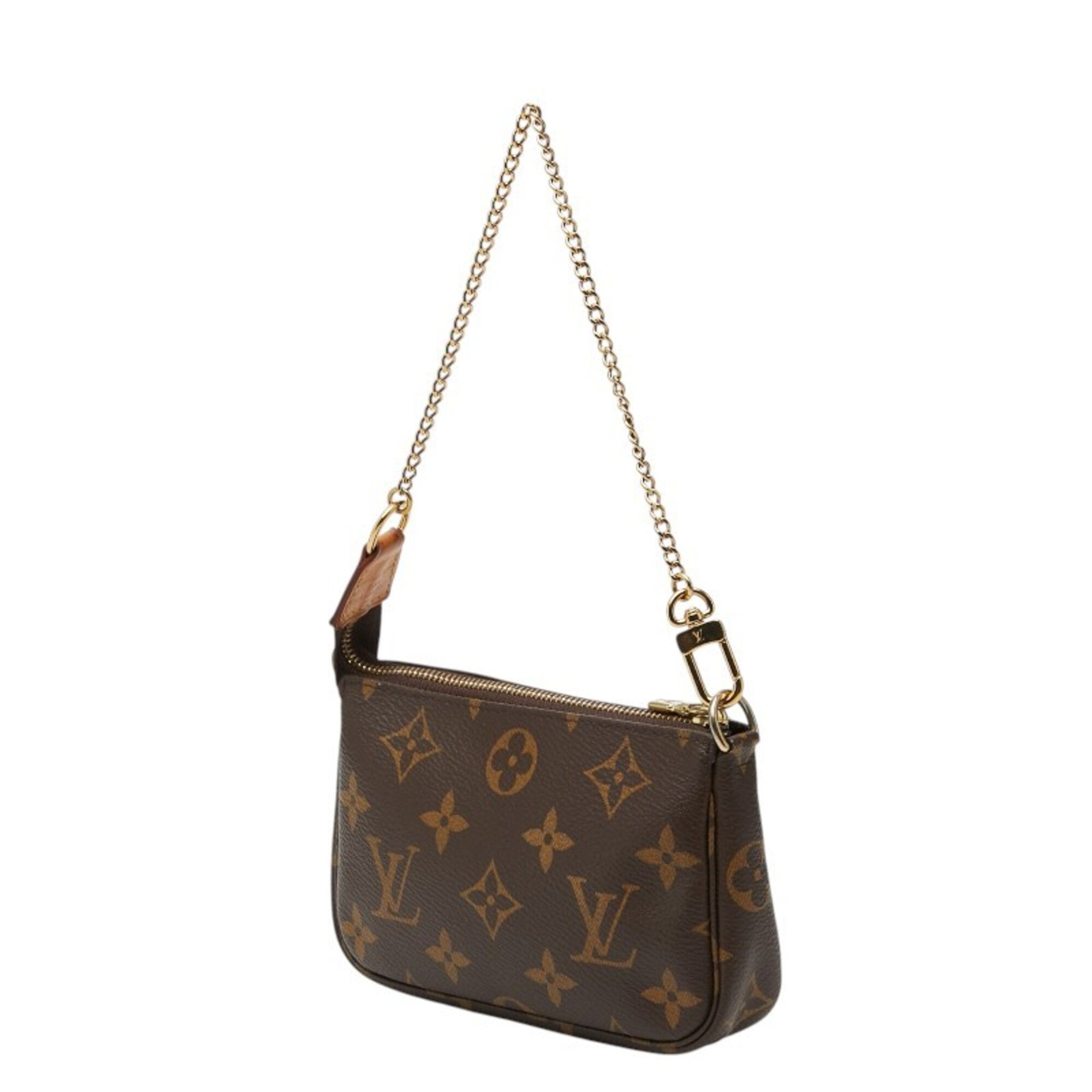 Louis Vuitton Brown Monogram Pvc Leather Handbag Pochette Pouch (Pre-Owned)