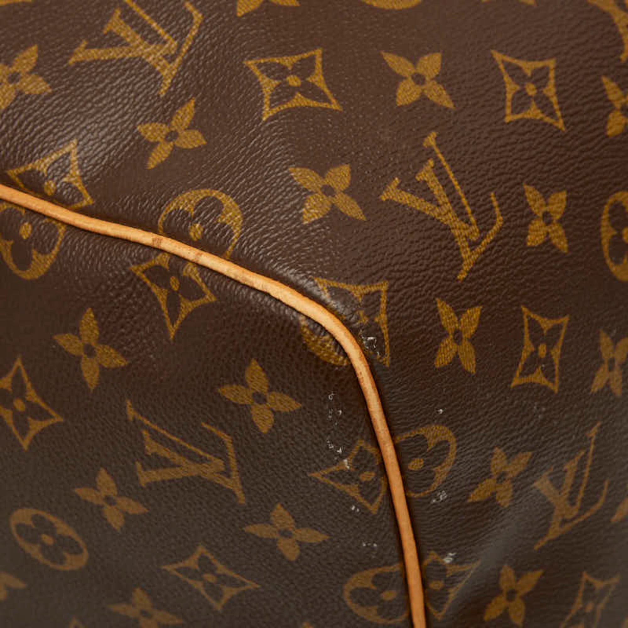 Louis Vuitton Monogram Brown Pvc Leather Boston Bag Handbag (Pre-Owned)