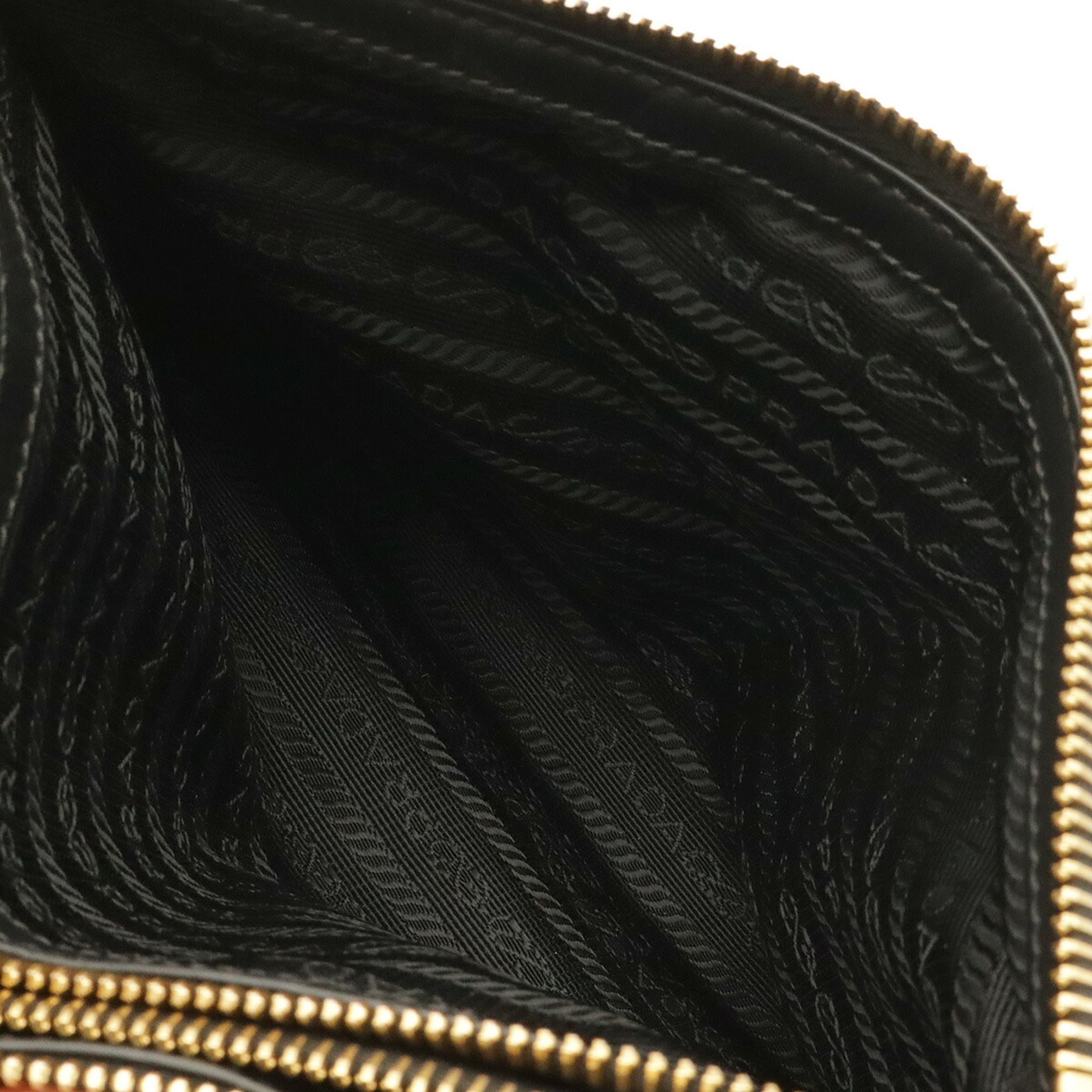 Prada Black Nero Nylon Clutch Bag Pochette Shoulder Bag (Pre-Owned)