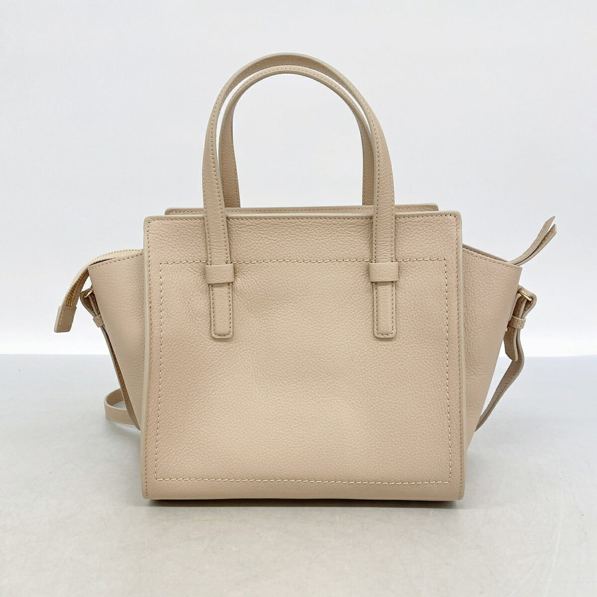 Salvatore Ferragamo Beige Leather Handbag (Pre-Owned)
