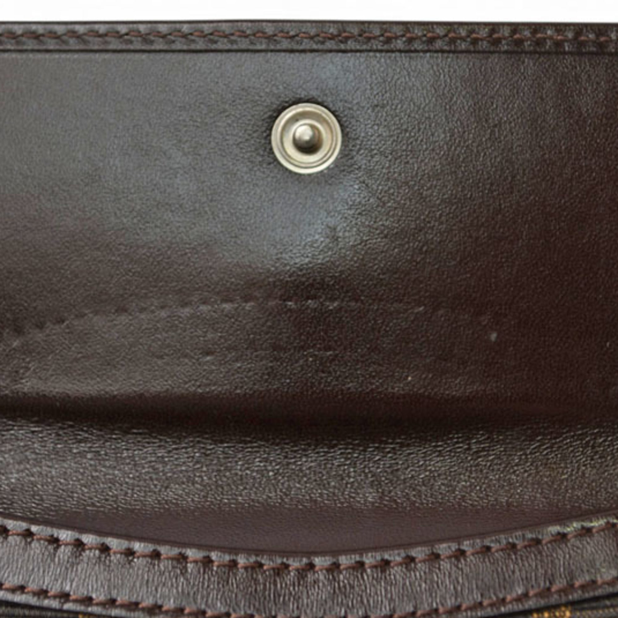 Fendi Zucca Brown Canvas Wallet (Bi-Fold) (Pre-Owned)