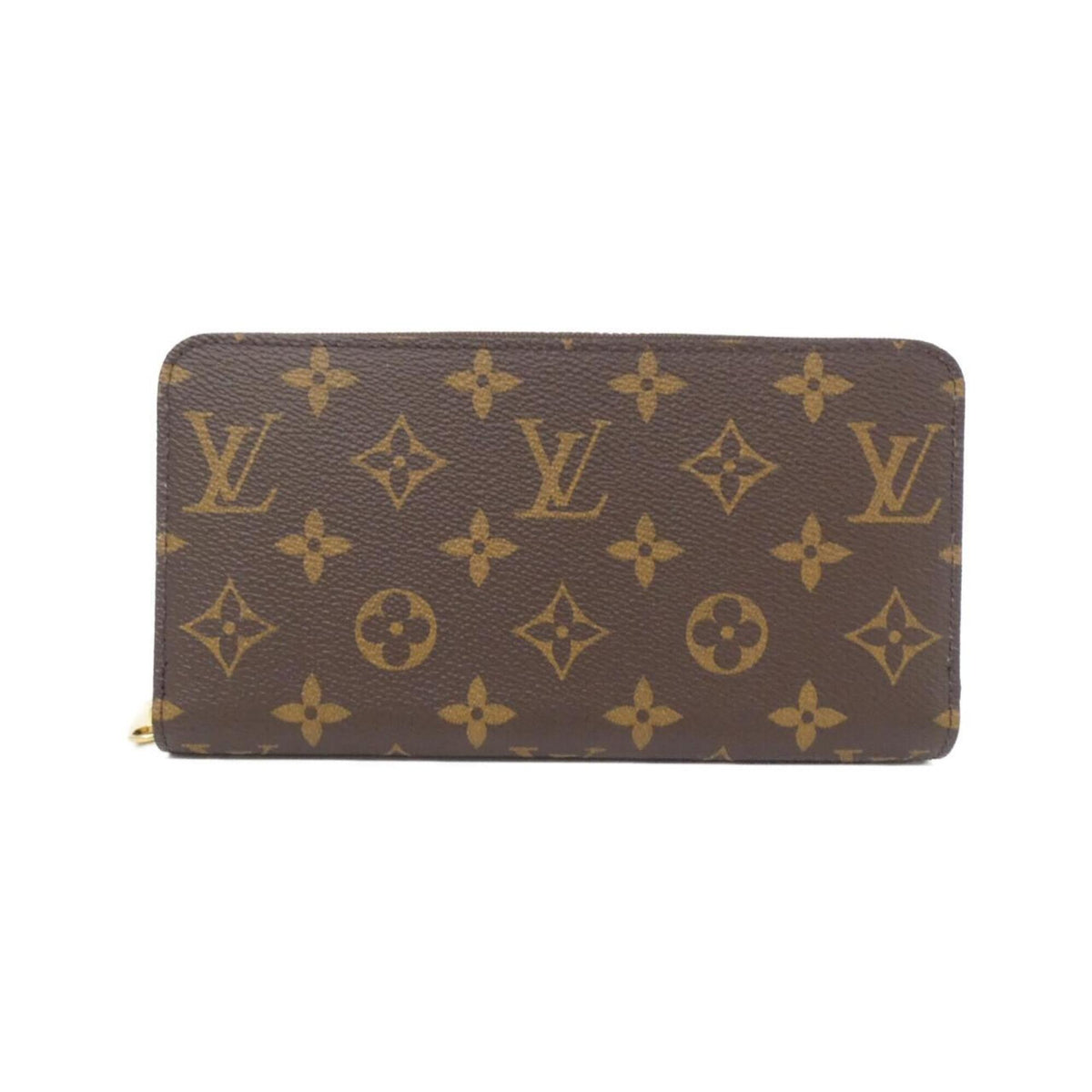 Louis Vuitton Marron Coated Canvas Long Wallet (Bi-Fold) (Pre-Owned)