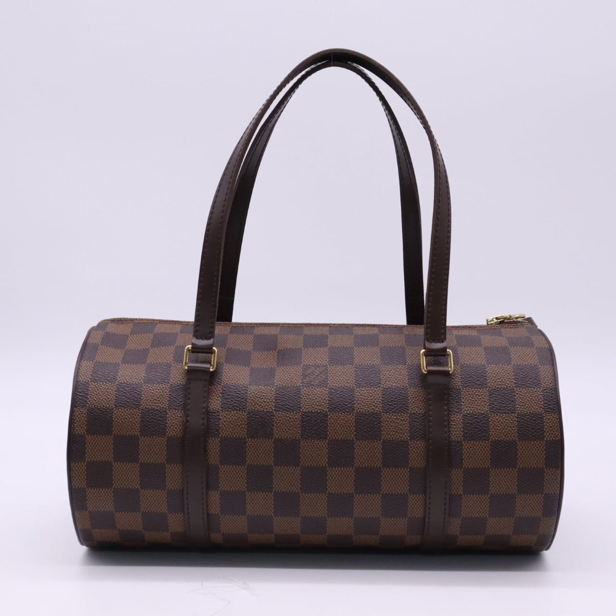 Louis Vuitton Damier Beige Brown Coated Canvas Leather Handbag (Pre-Owned)