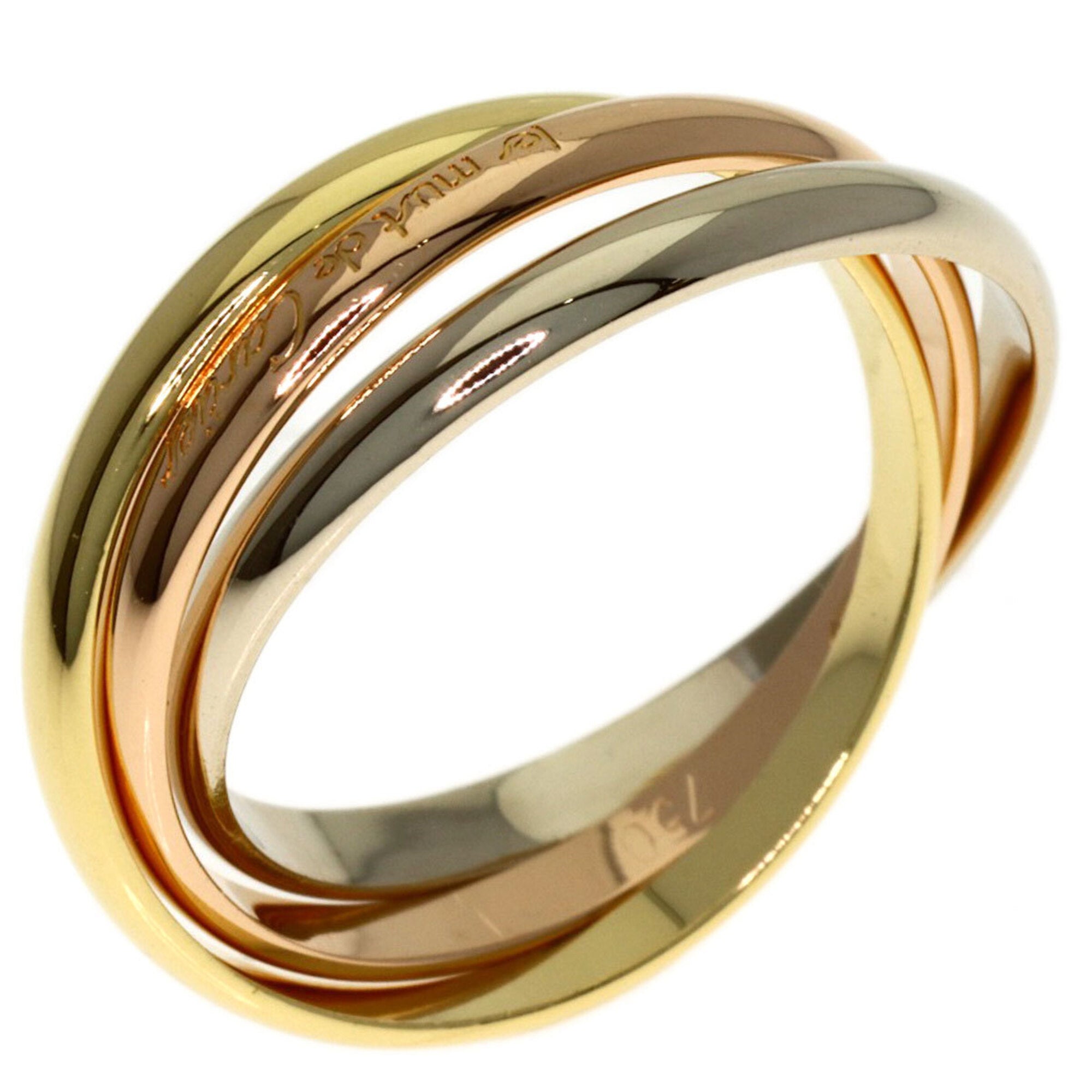 Cartier Trinity Yellow Gold (18K) Pink Gold (18K) White Gold (18K) Band Ring (Pre-Owned)