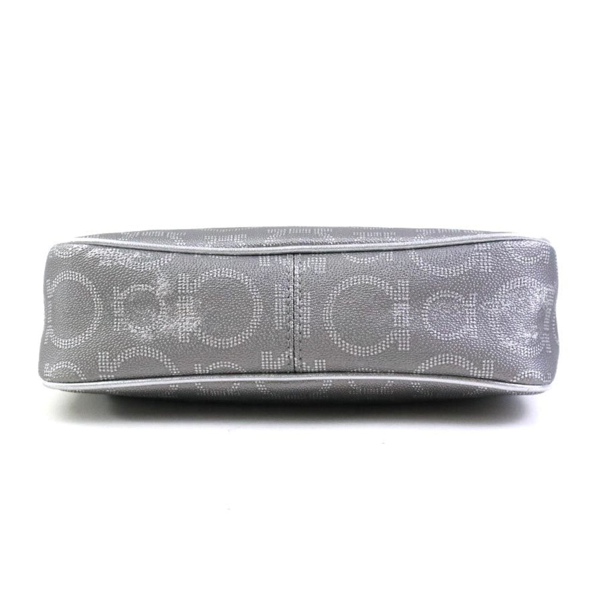 Salvatore Ferragamo Silver Leather Handbag (Pre-Owned)
