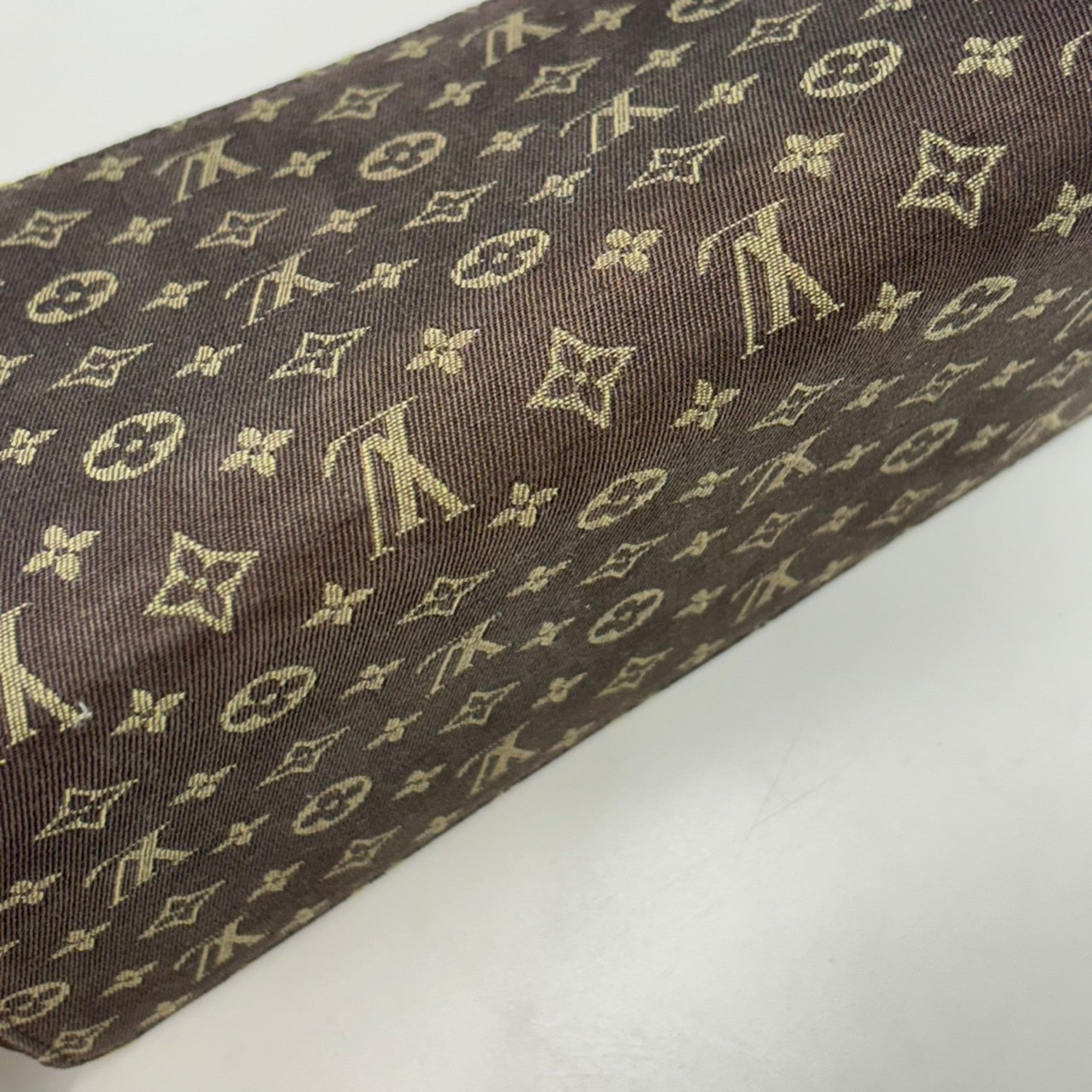 Louis Vuitton Brown Ebene Monogram Mini Lin Long Wallet (Bi-Fold) (Pre-Owned)