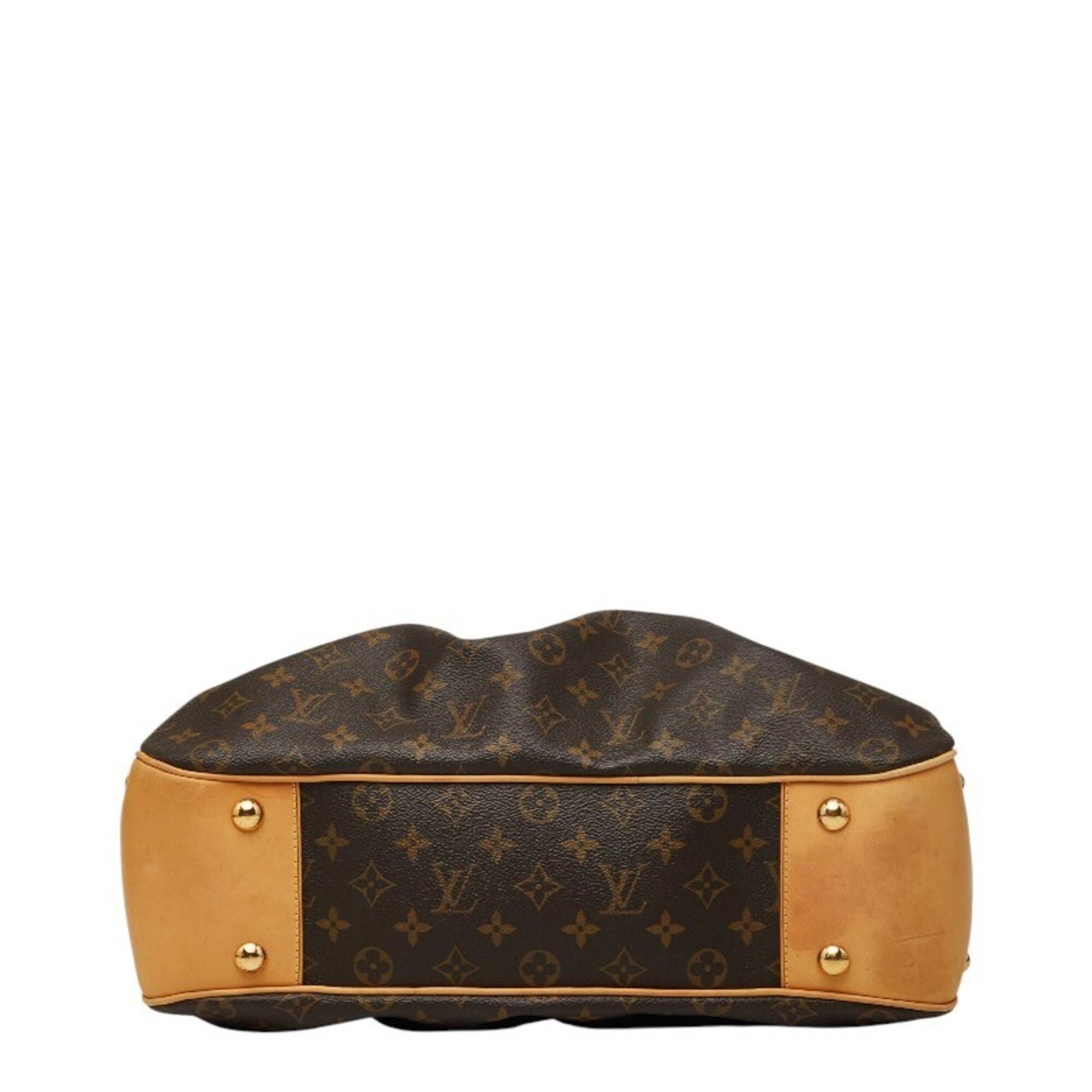 Louis Vuitton Brown Pvc Leather Handbag Tote Bag (Pre-Owned)