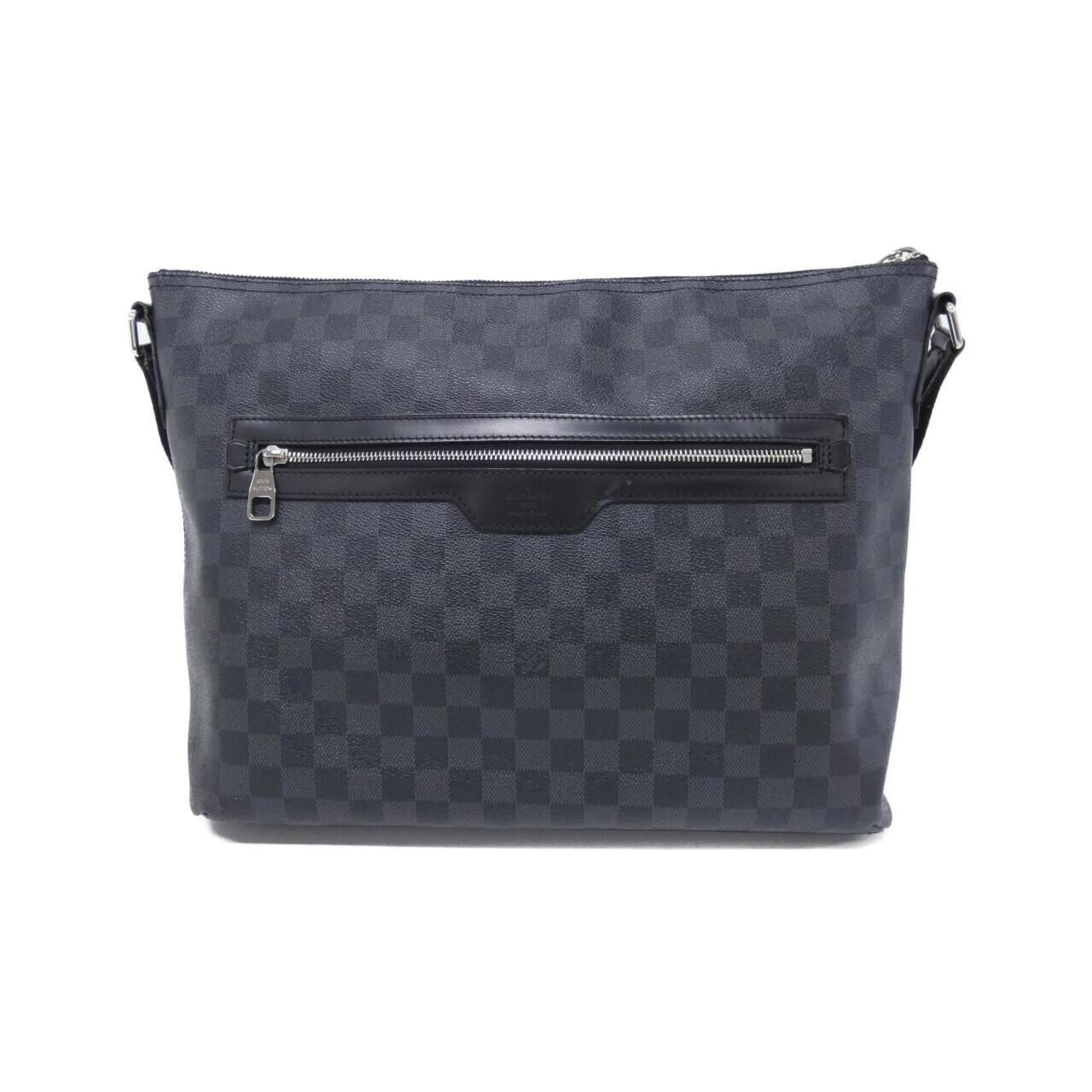 Louis Vuitton Dark Gray Graphite Coated Canvas Shoulder Bag (Pre-Owned)