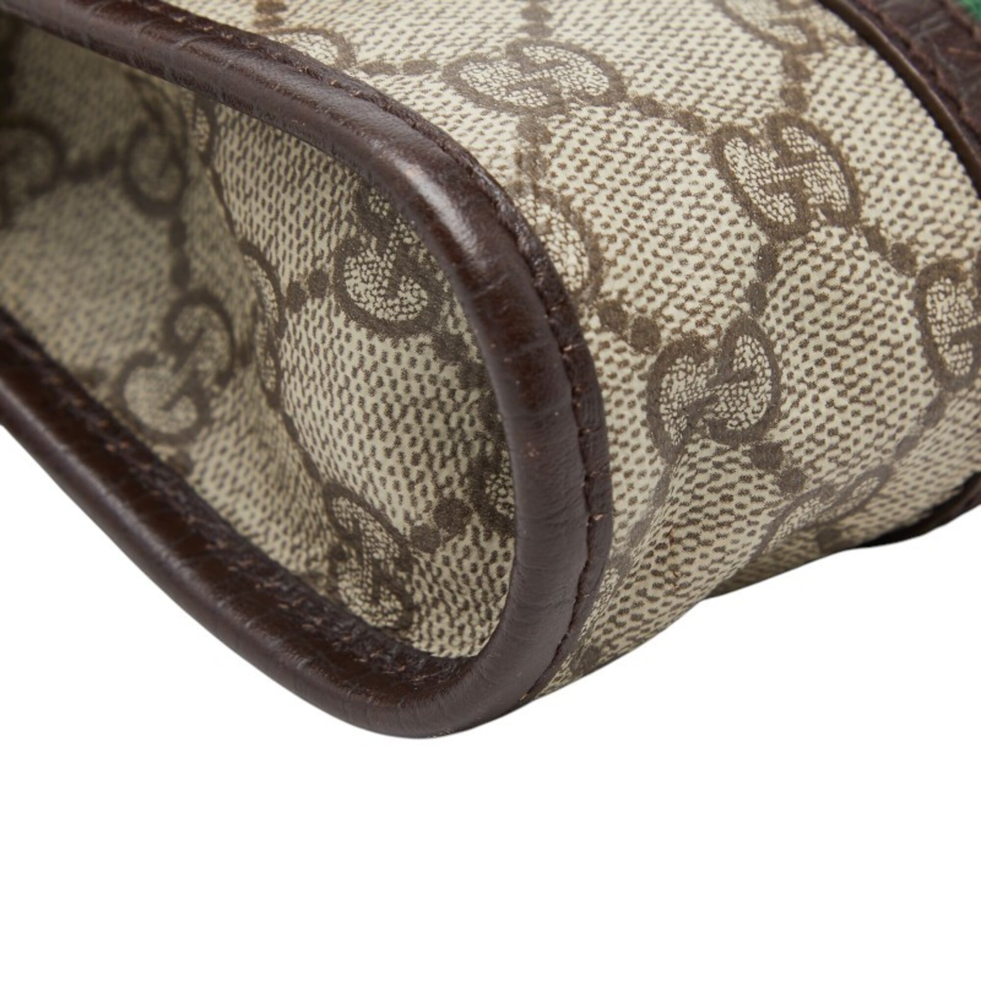Gucci Beige Brown Pvc Leather Fanny Pack Sling Bag (Pre-Owned)
