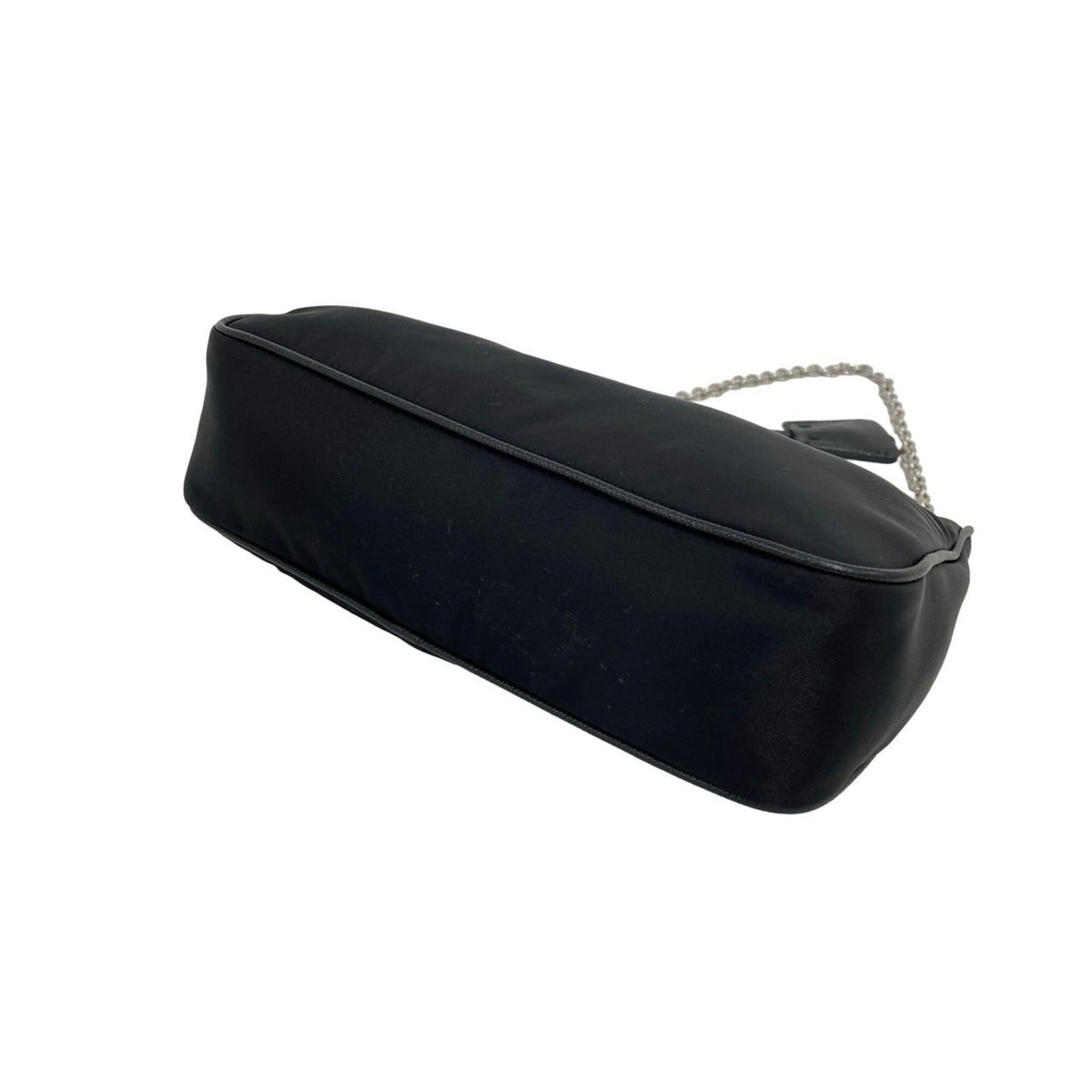 Prada Black Nylon Leather Shoulder Bag (Pre-Owned)