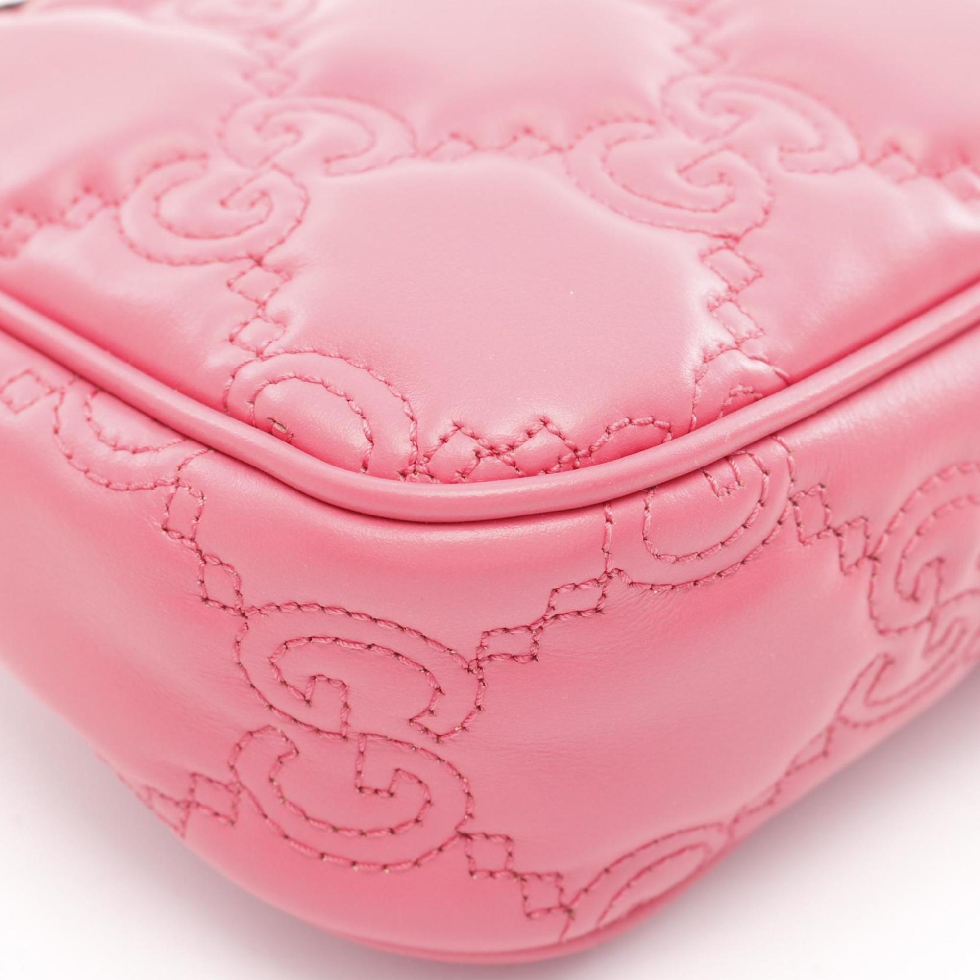 Gucci Pink Leather Handbag (Pre-Owned)