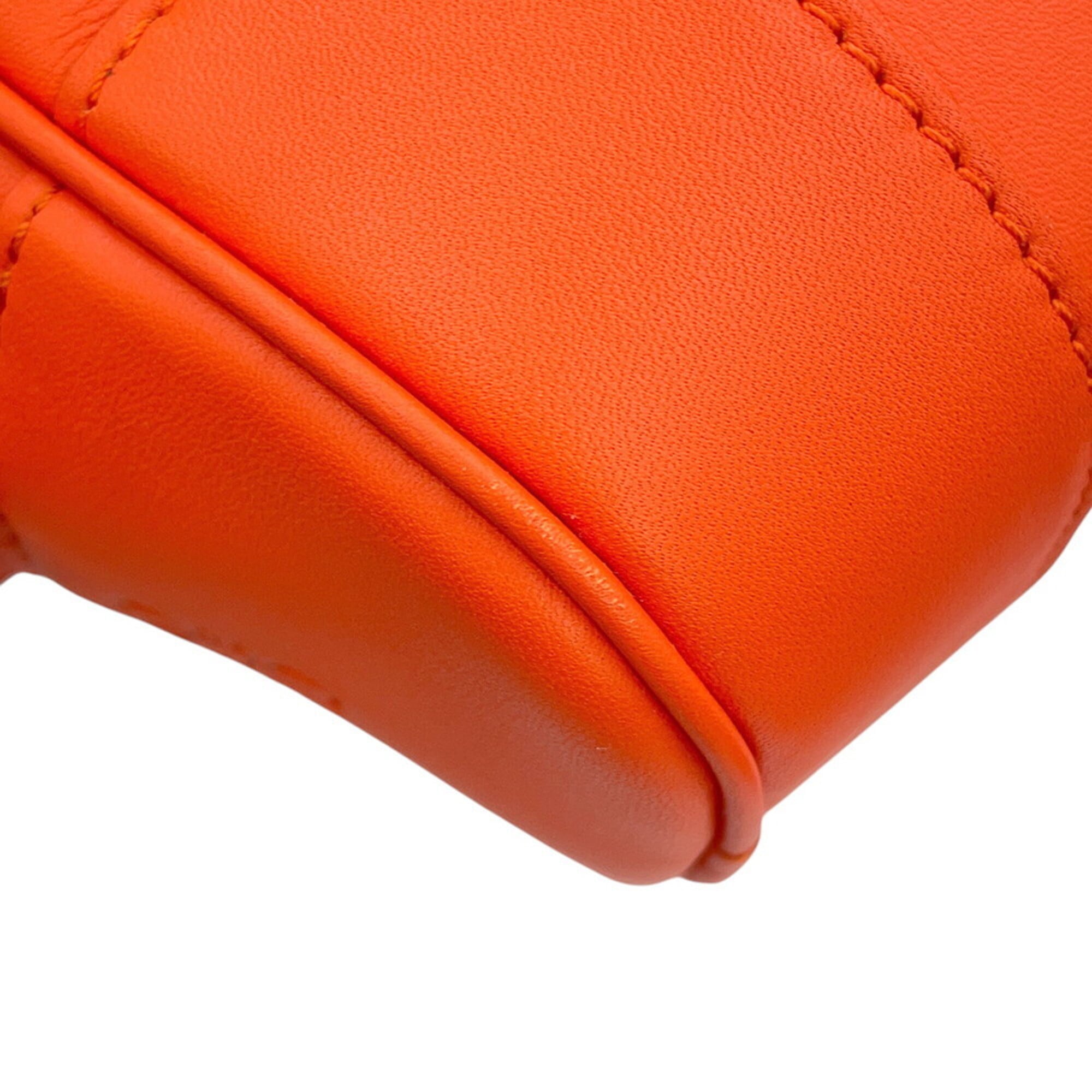 Loewe Amazona Orange Leather Handbag (Pre-Owned)