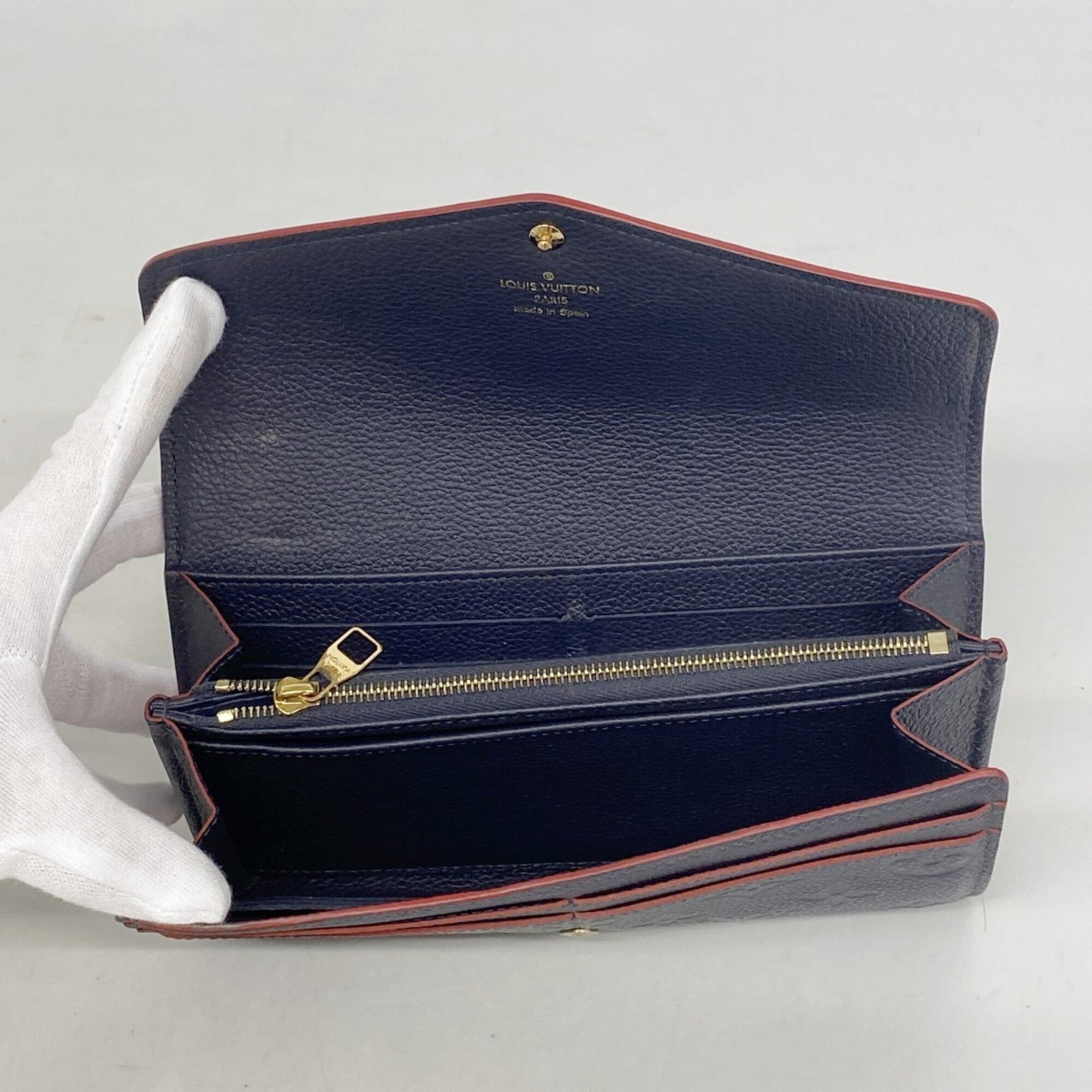 Louis Vuitton Marine Rouge Long Wallet (Bi-Fold) (Pre-Owned)