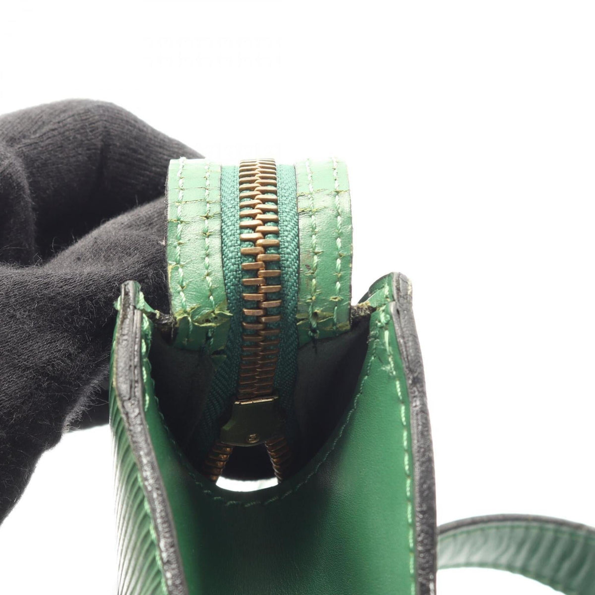 Louis Vuitton Borneo Green Green Epi Leather Handbag Shoulder Bag (Pre-Owned)