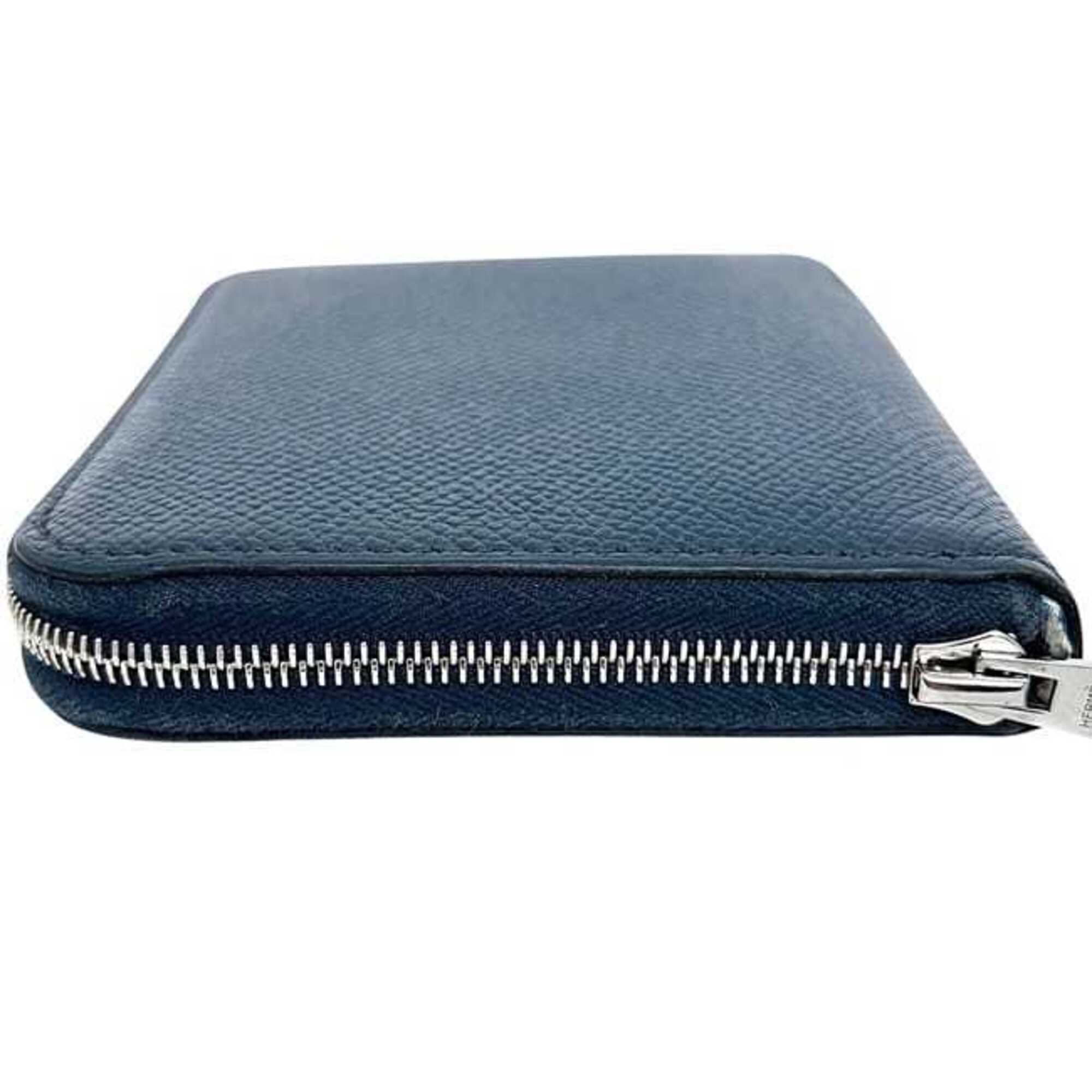 Hermes Navy Togo Leather Coin Purse/Coin Case (Pre-Owned)