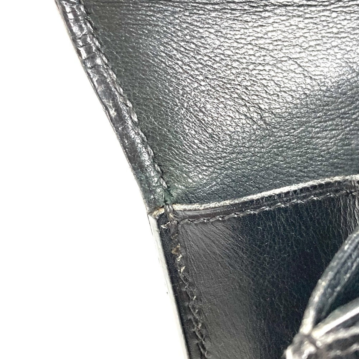 Hermes Black Box Calf Leather Handbag Tote Bag (Pre-Owned)