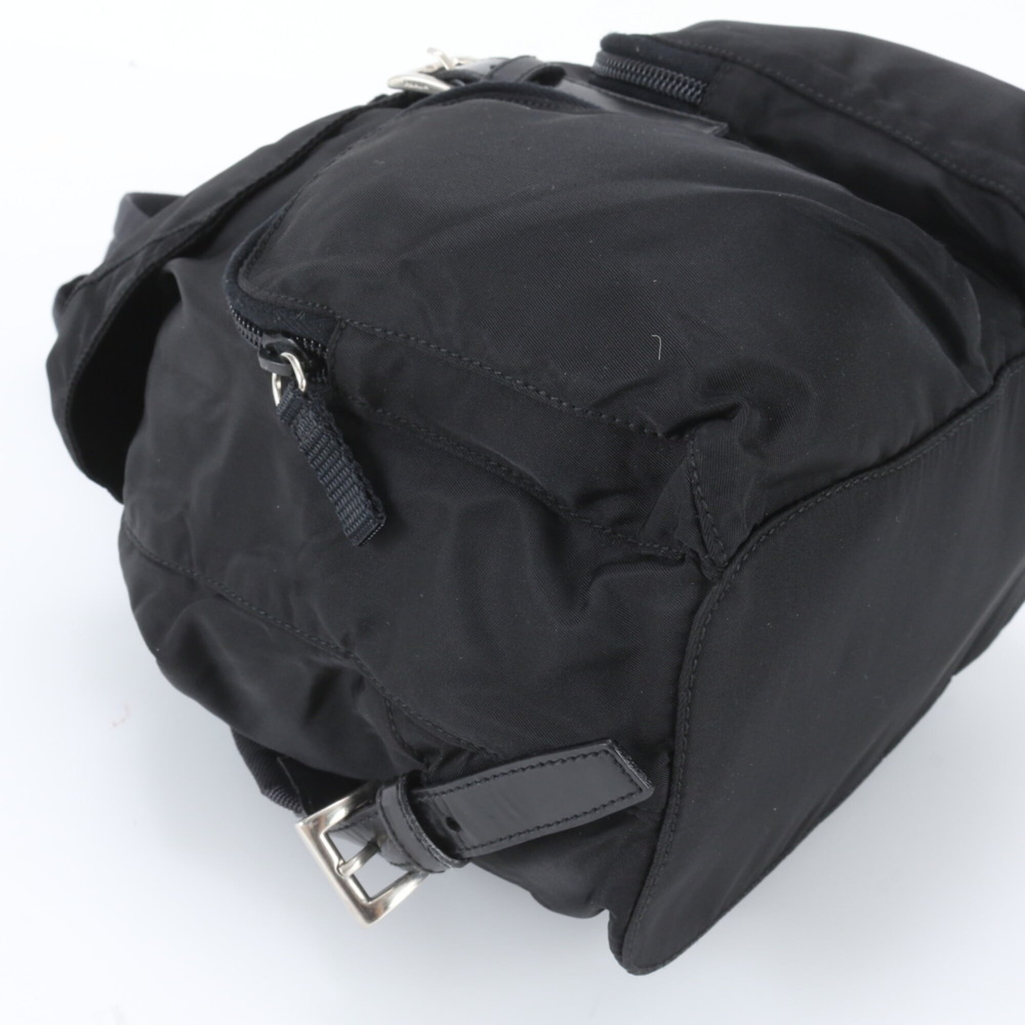 Prada Black Leather Nylon (Pre-Owned)