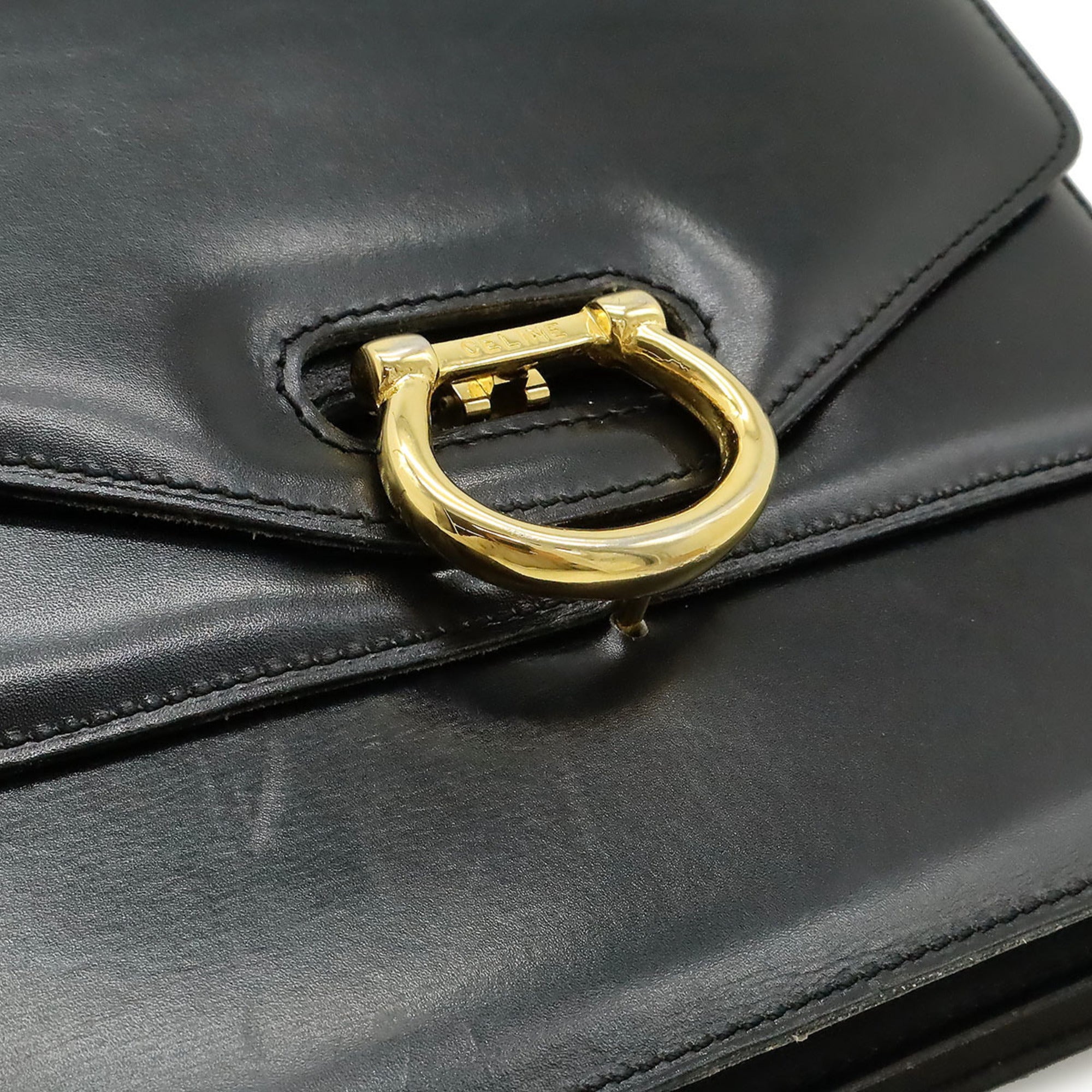 Celine Black Leather Handbag (Pre-Owned)