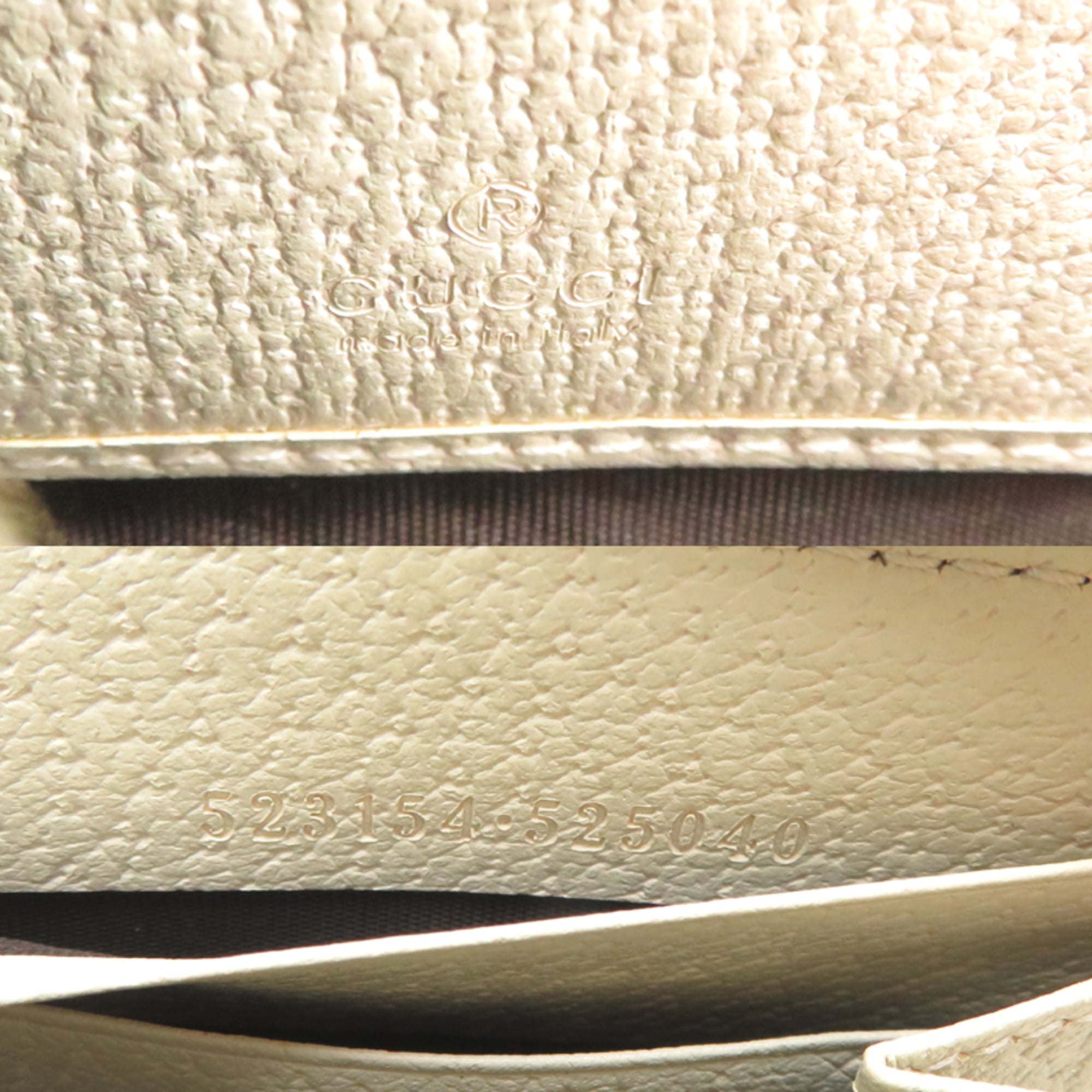 Gucci Beige Long Wallet (Bi-Fold) (Pre-Owned)