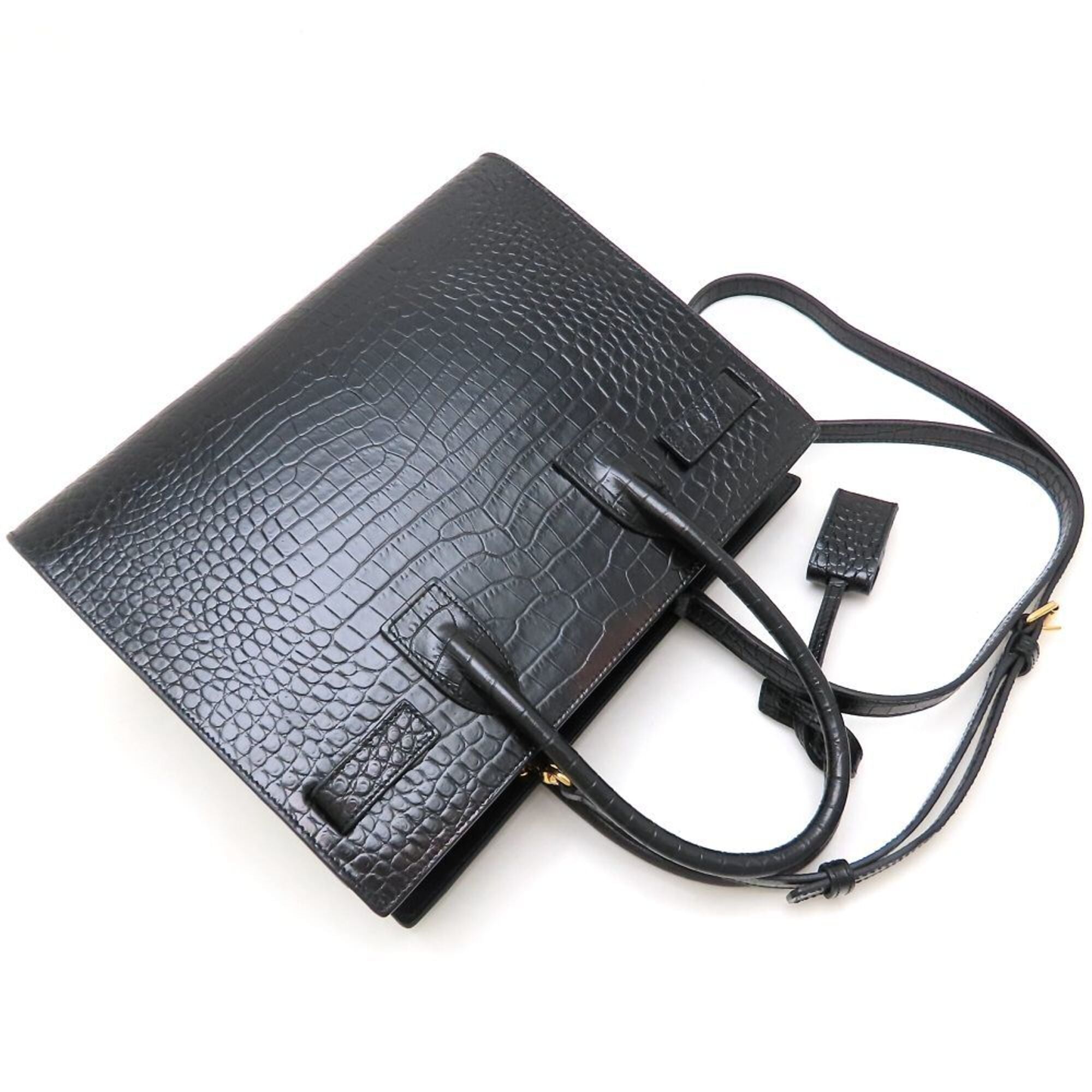 Yves Saint Laurent Black Leather Handbag (Pre-Owned)